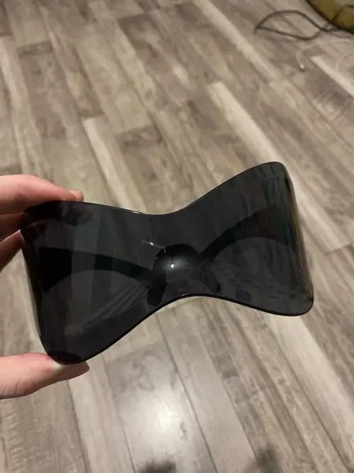 Electric Visual Black Color Oversized Punk Y2K Sunglasses Goggle styles Size ONE SIZE - 2 Thumbnail