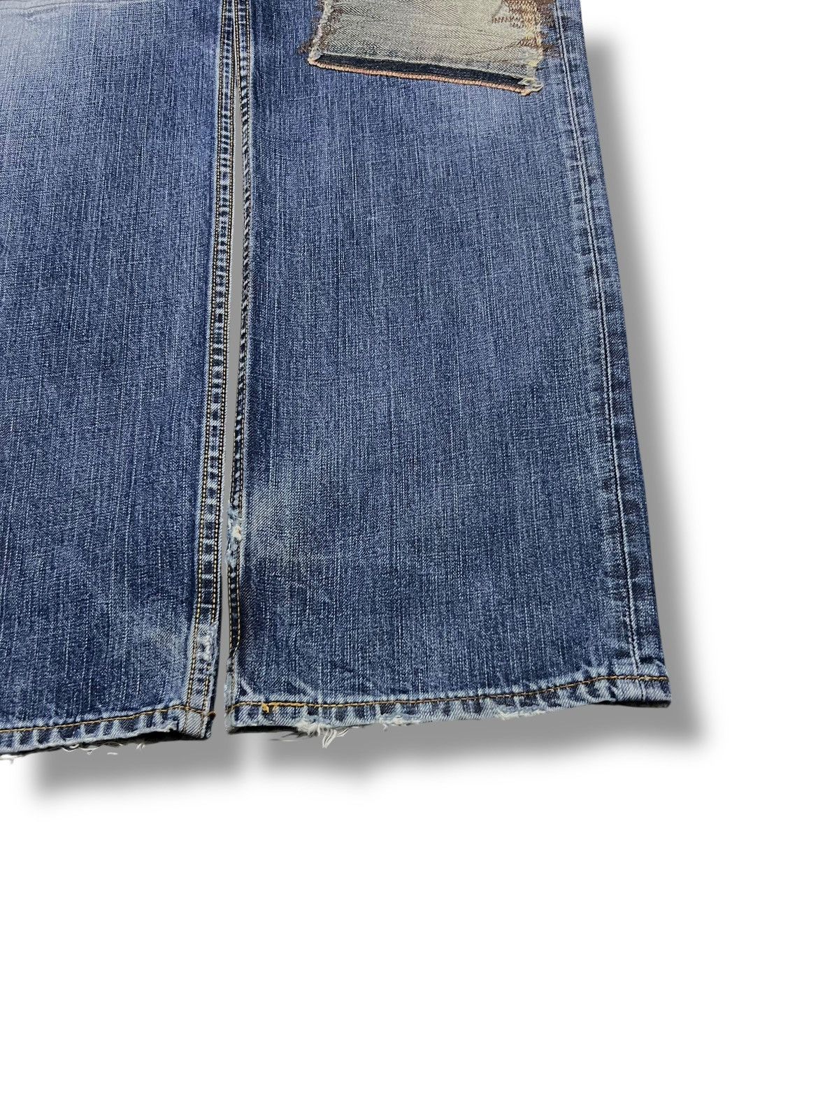 Levi's Vintage Levi’s 502 Denim Patches - Faded, Distressed Jeans Size US 35 - 7 Thumbnail