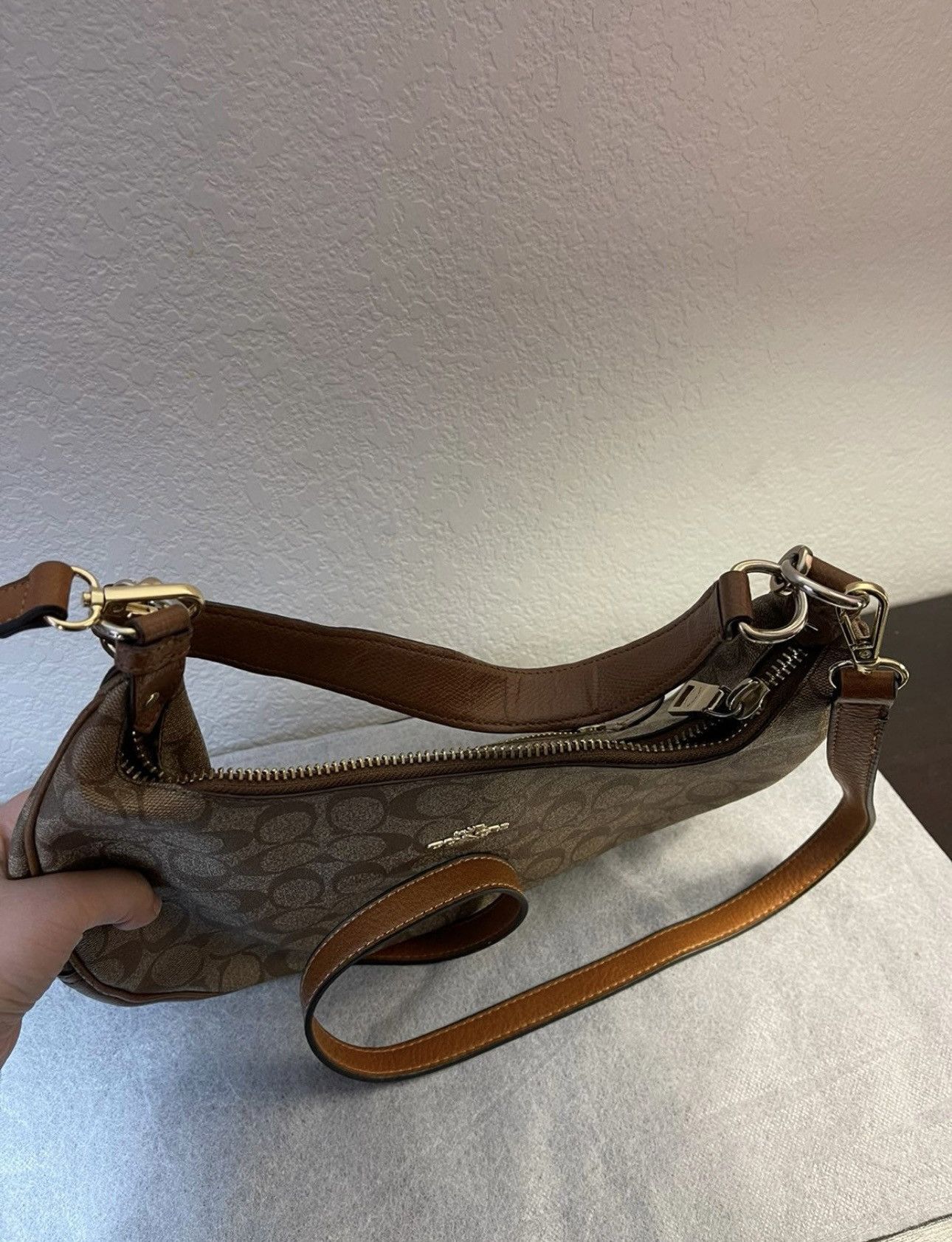 Coach COACH HARLEY EAST/WEST HOBO IN SIGNATURE shoulder bag Size ONE SIZE - 4 Thumbnail