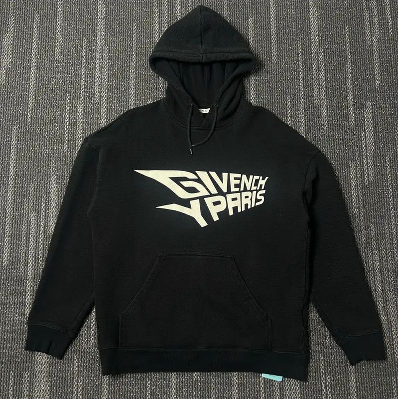 Givenchy Givenchy Black Cotton Printed Hoodie for Men 0089 Size US M / EU 48-50 / 2 - 1 Thumbnail