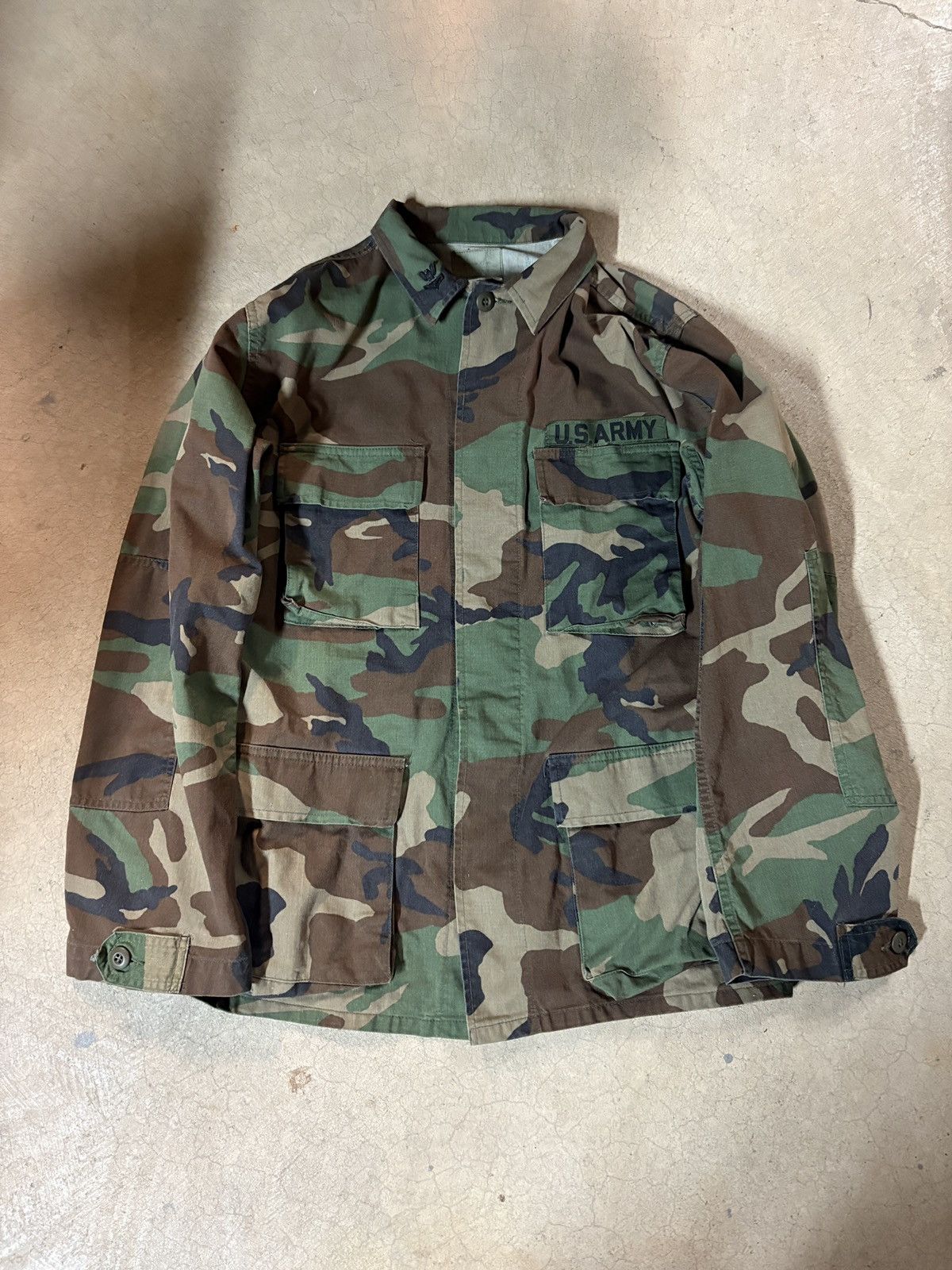 Other Vintage 90s US Military Army Woodland Camo BDU Jacket Green Size US M / EU 48-50 / 2 - 1 Thumbnail