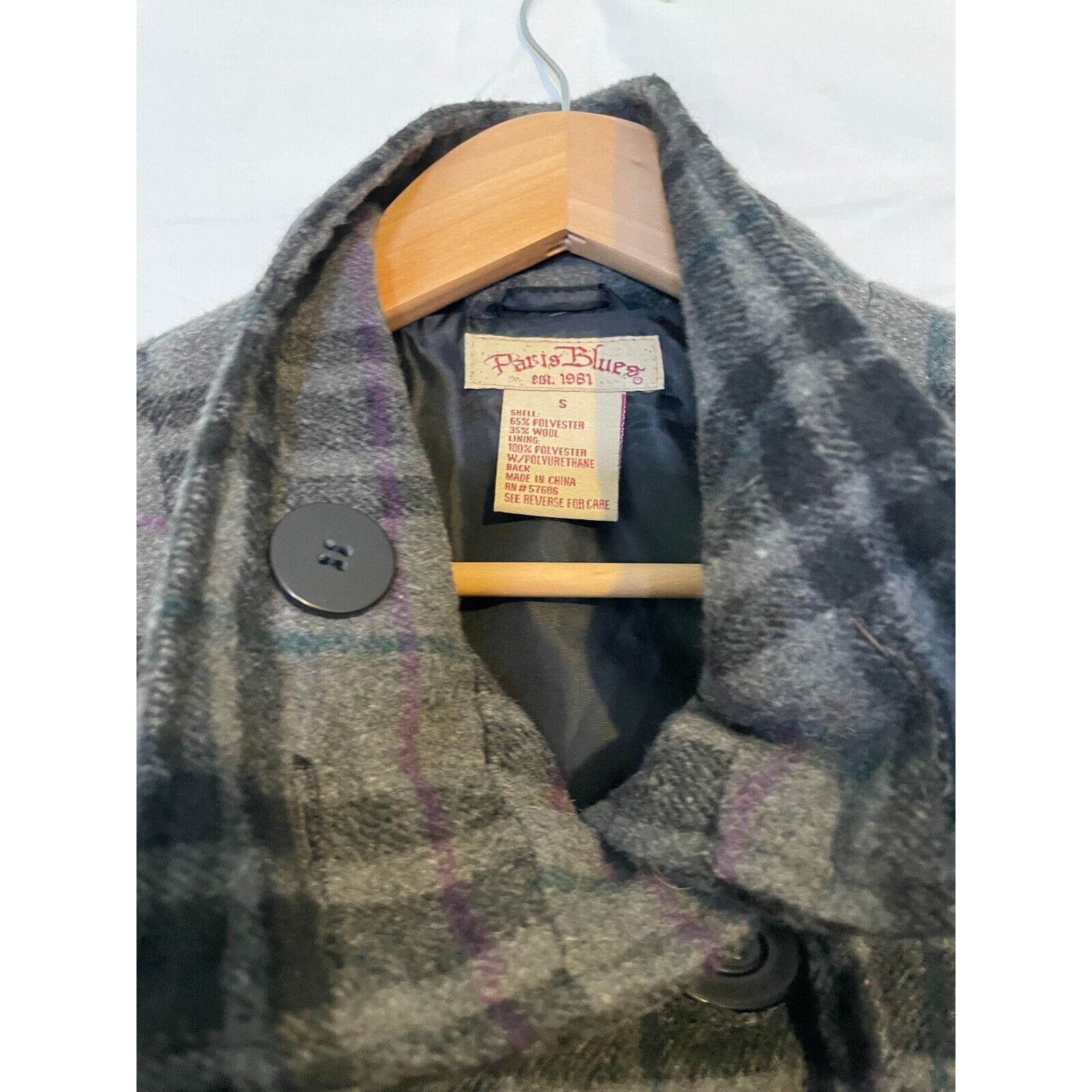 Other Paris Blues Women's Doublebreasted Plaid Pea Coat Size Small Size S / US 4 / IT 40 - 8 Thumbnail