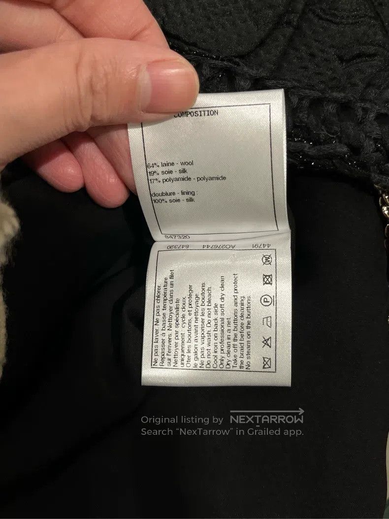 Chanel Chanel 21 Women's Castle Series Black Embossed Jacket Size XS / US 0-2 / IT 36-38 - 5 Thumbnail