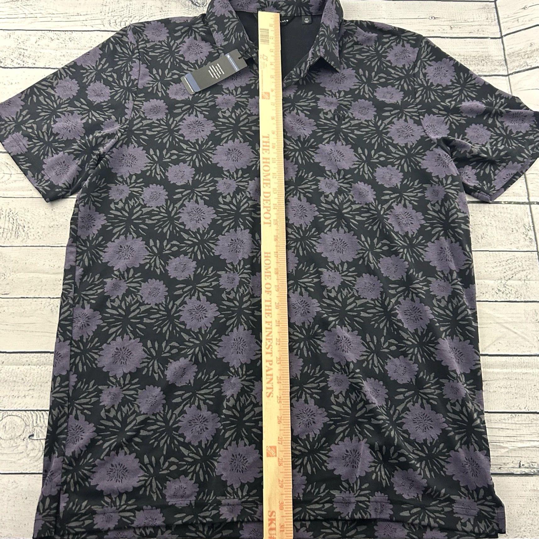 TravisMathew Travis Mathew Shirt Button-Up Short Sleeve Hawaiian Floral Polo Men 2XL Black Size US XXL / EU 58 / 5 - 4 Thumbnail