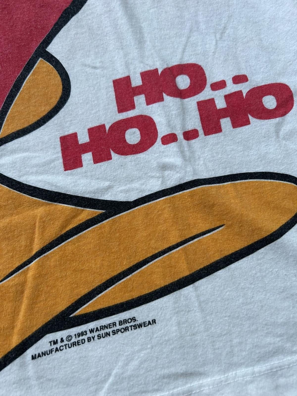 Warner Bros Vintage 1993 Warner Bros Daffy Duck Christmas T-Shirt Size US L / EU 52-54 / 3 - 4 Thumbnail