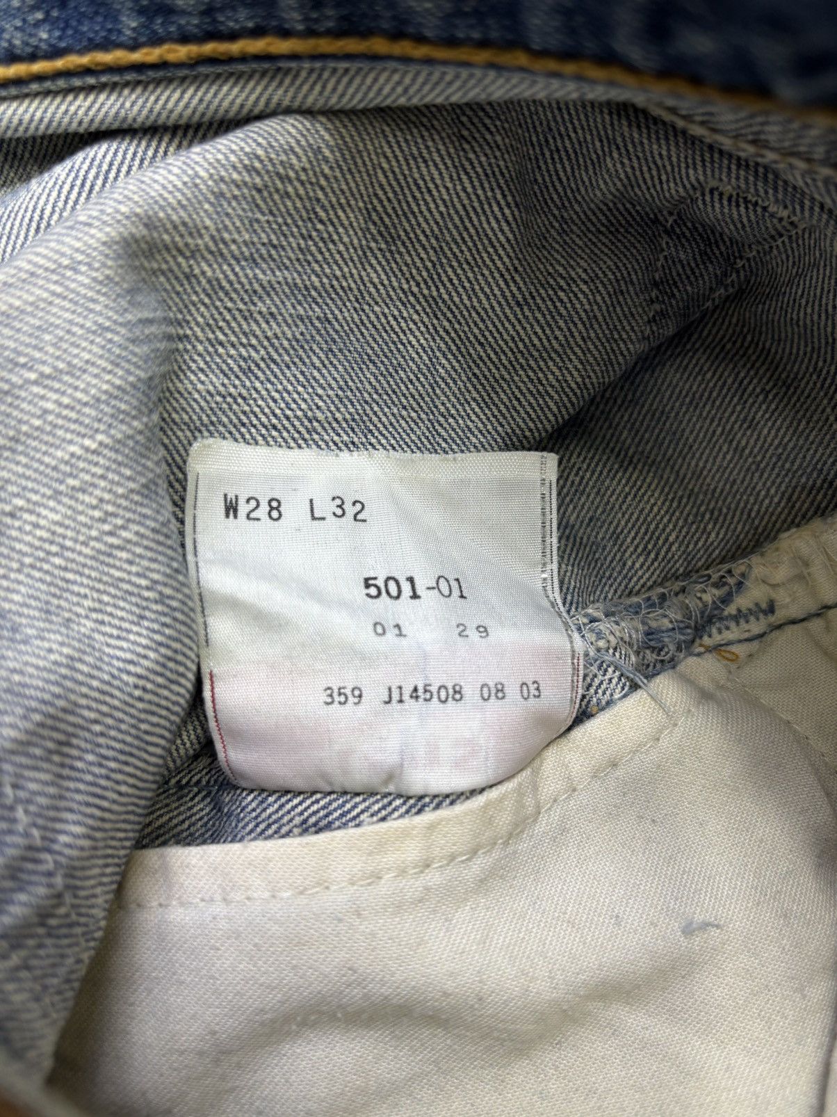 Levi's 💥Thrashed💥Vintage Levis 501 Crazy Rework Denim F823 Size US 28 / EU 44 - 18 Thumbnail