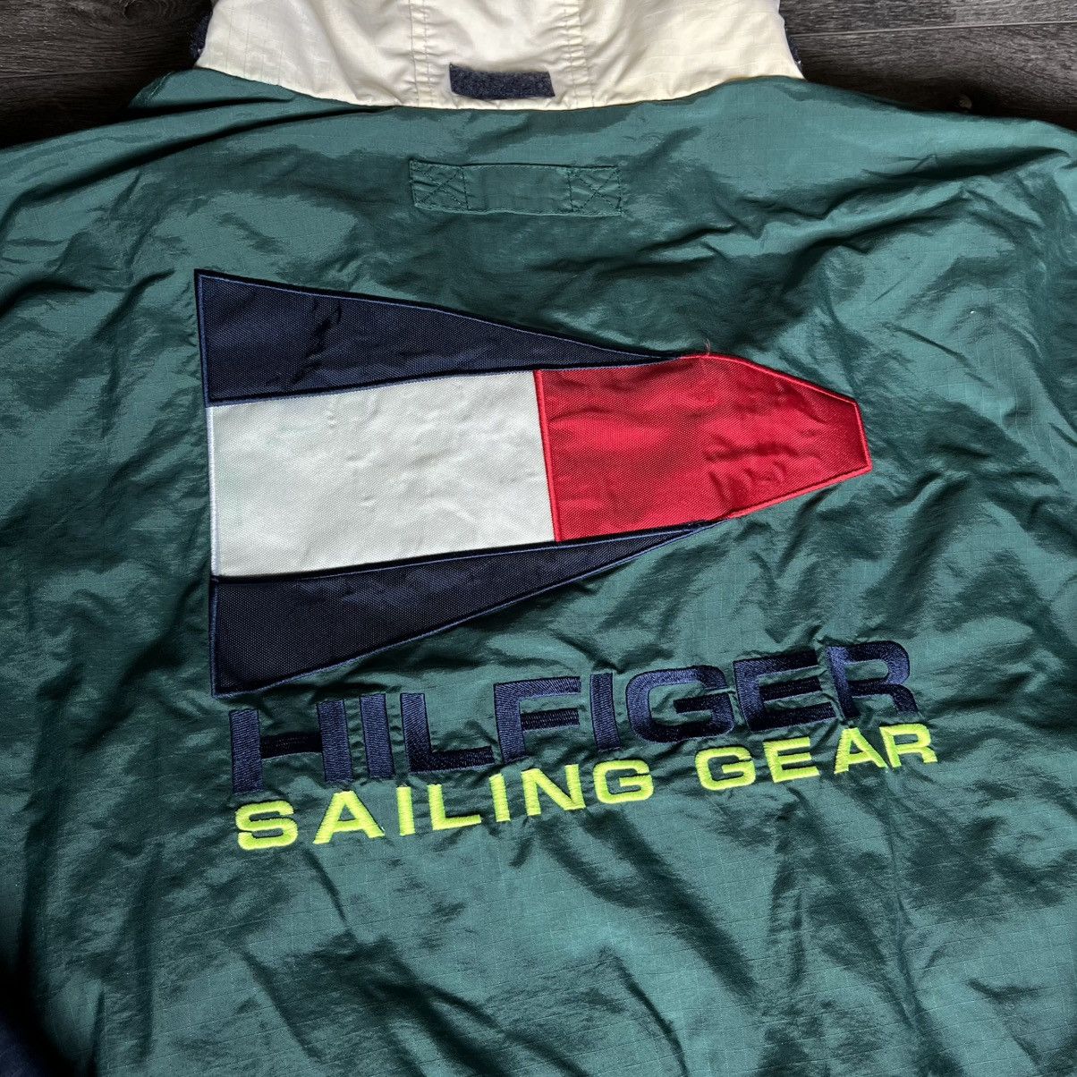 Tommy Hilfiger Vintage 1990s Tommy Hilfiger Sailing Gear Windbreaker Jacket Size US XXL / EU 58 / 5 - 5 Thumbnail