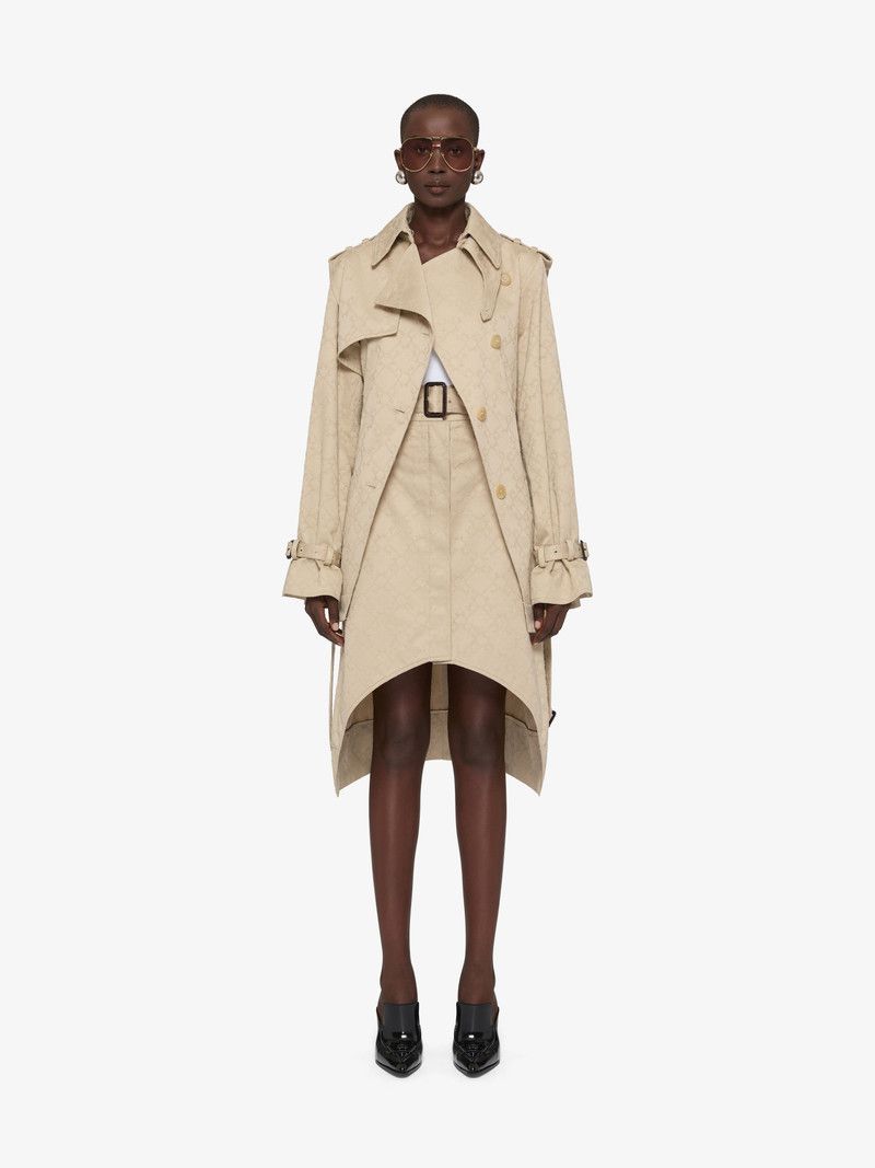 Givenchy o1w1db10326 Cropped Opened Trench Coat in Beige Size M / US 6-8 / IT 42-44 - 2 Thumbnail