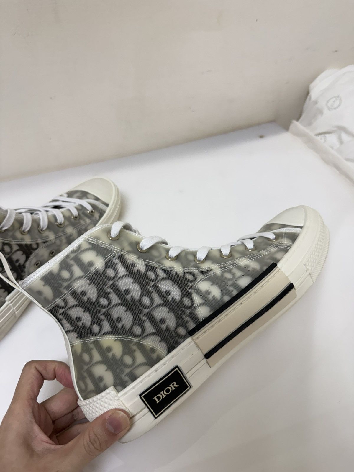 Dior Dior High Top Logo Oblique Size US 10 / EU 43 - 6 Thumbnail