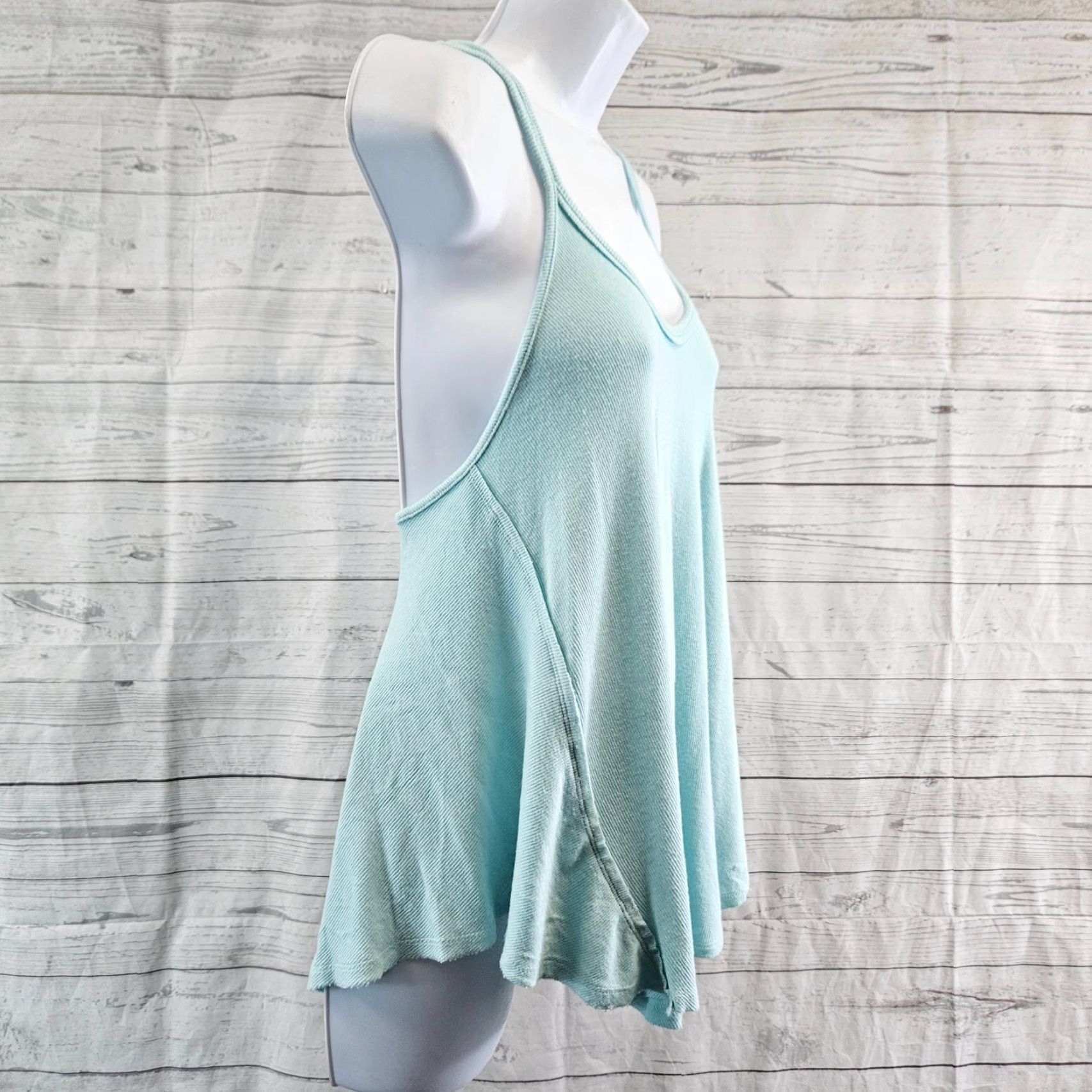 Vintage We The Free Womens Tank Top Sz S Blue Viscose Rock Your World Strappy Sleeveless Shirt Tank Size S / US 4 / IT 40 - 3 Thumbnail