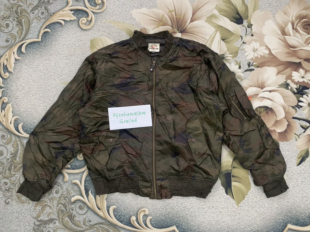 Japanese Brand Evenriver Camo Bomber Jacket Size US L / EU 52-54 / 3 - 1 Thumbnail