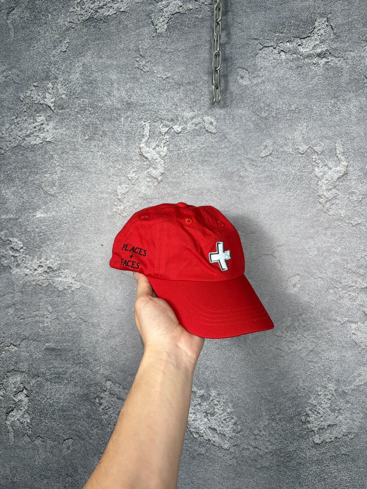 Places + Faces Places+Faces Red Cross Logo Cap One Size Size ONE SIZE - 1 Thumbnail