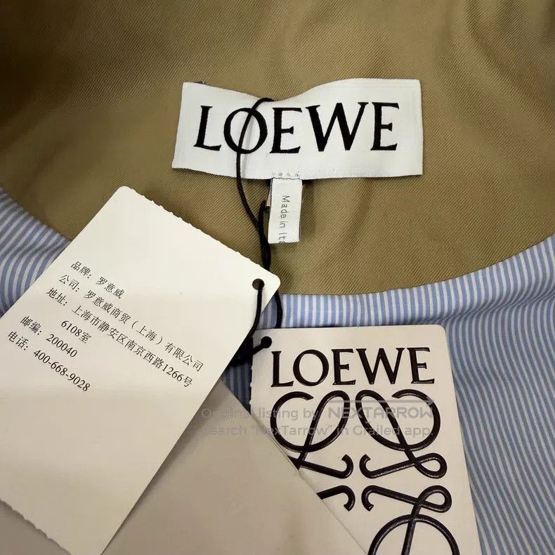 Loewe Loewe 25 Olive Green Fake Two-Piece Hooded Jacket Size XXS / US 00 / IT 34 - 4 Thumbnail
