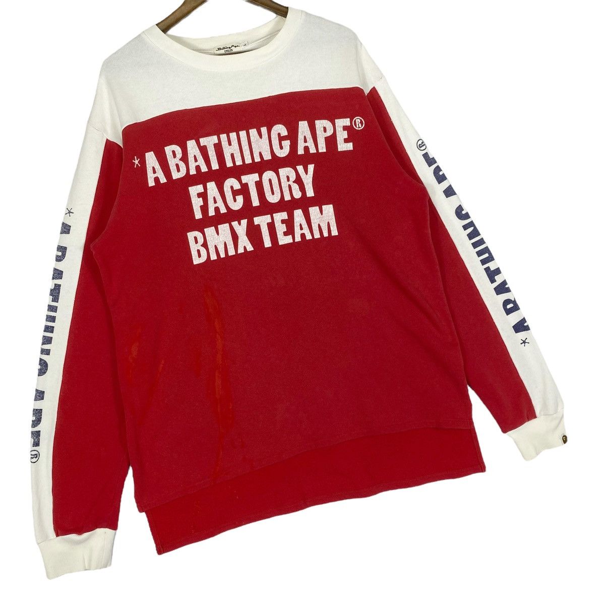 Bape Vintage A Bathing Ape Factory BMX Team Pullover Size US L / EU 52-54 / 3 - 3 Thumbnail