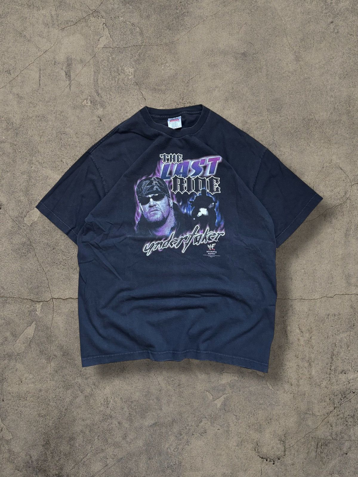 WWF 2000 Undertaker Last Ride WWF Vintage Tee Size US XL / EU 56 / 4 - 1 Thumbnail