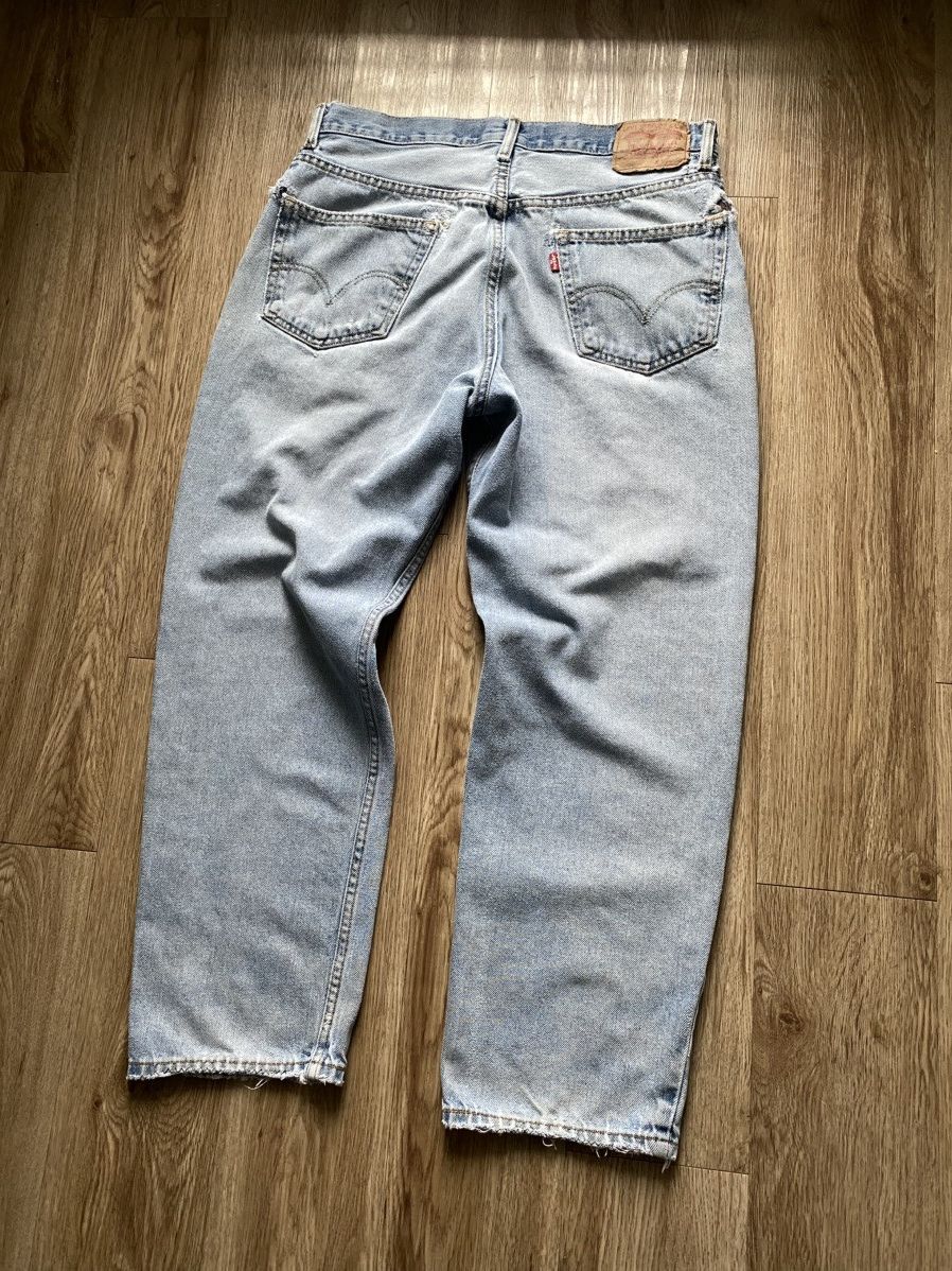 Levi's Vintage Y2K Levis 550 Distressed Denim Jeans Size US 34 / EU 50 - 7 Thumbnail