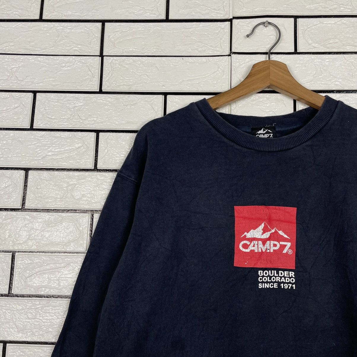 Japanese Brand Japanese Brand Camp 7 Black Sweatshirt Size US M / EU 48-50 / 2 - 6 Thumbnail