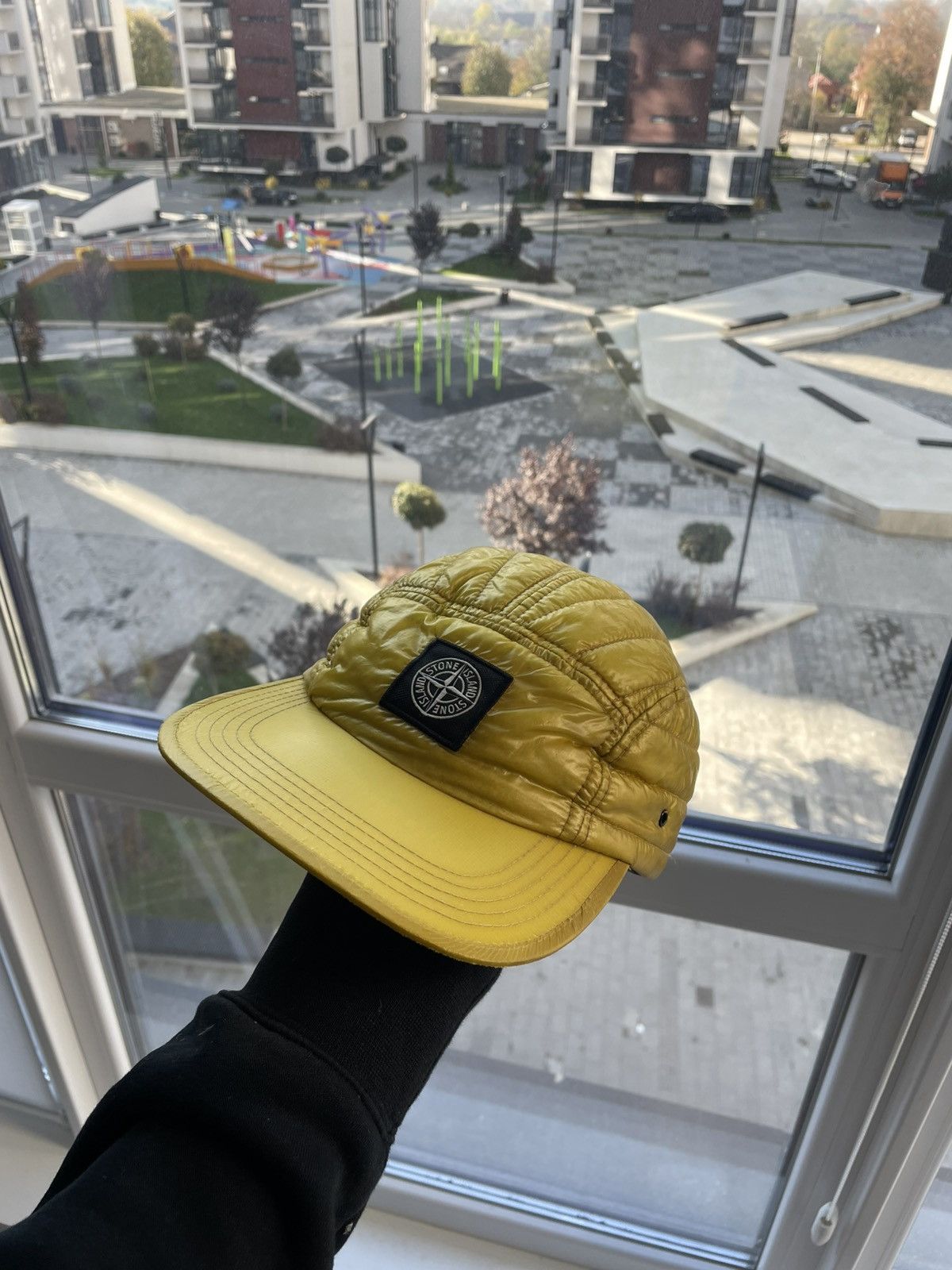 Stone Island Stone Island Nylon Yellow Cap Size ONE SIZE - 2 Thumbnail