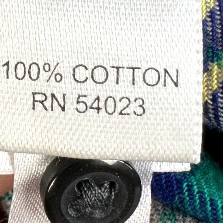 Banana Republic Banana Republic Shirt Button-Up Men Small Blue Plaid Cotton Long Sleeve EUC Size US S / EU 44-46 / 1 - 5 Thumbnail