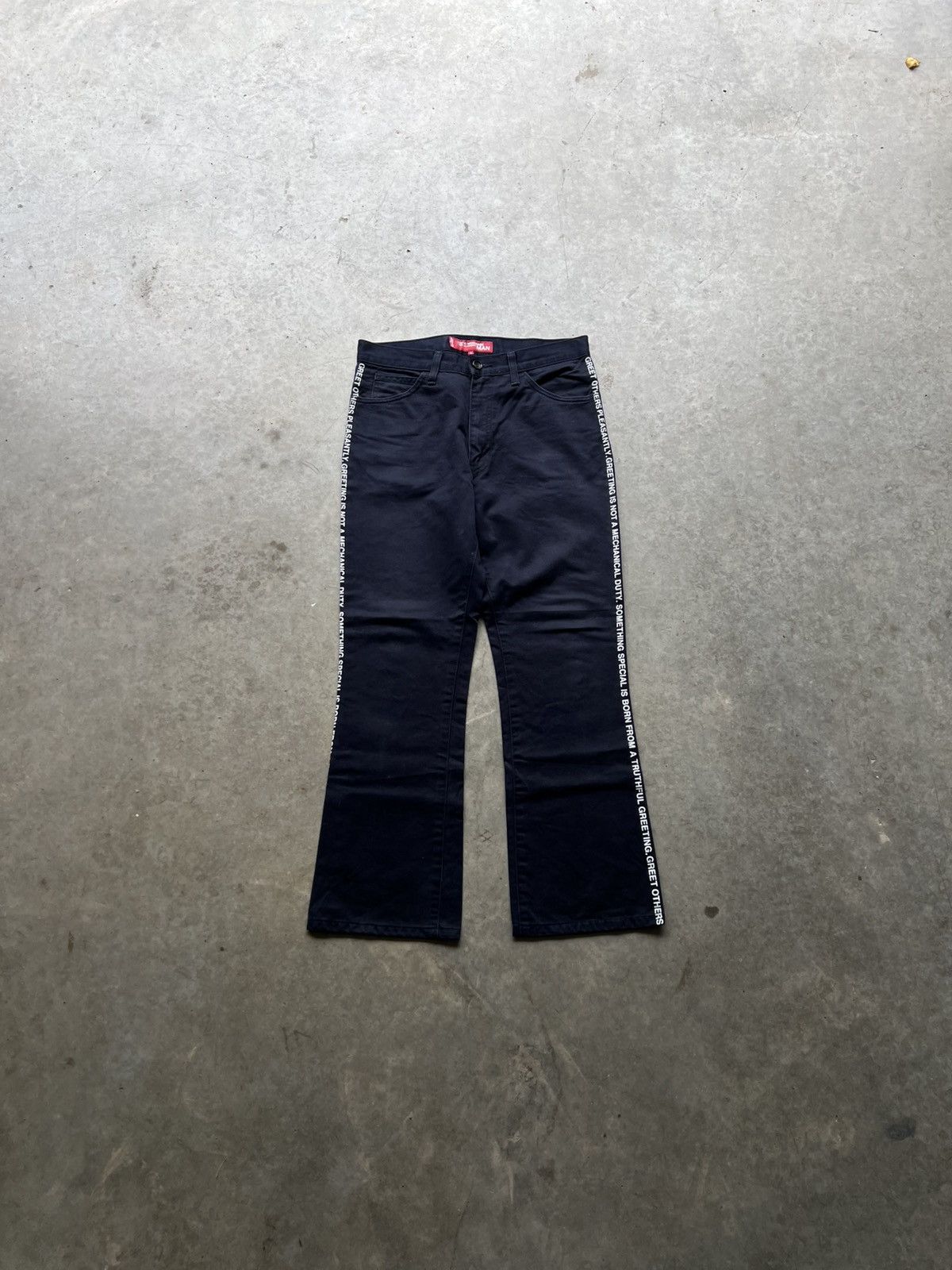 Junya Watanabe Junya Watanabe SS02 Poem Bootcut Flare Pants Size US 30 / EU 46 - 1 Thumbnail