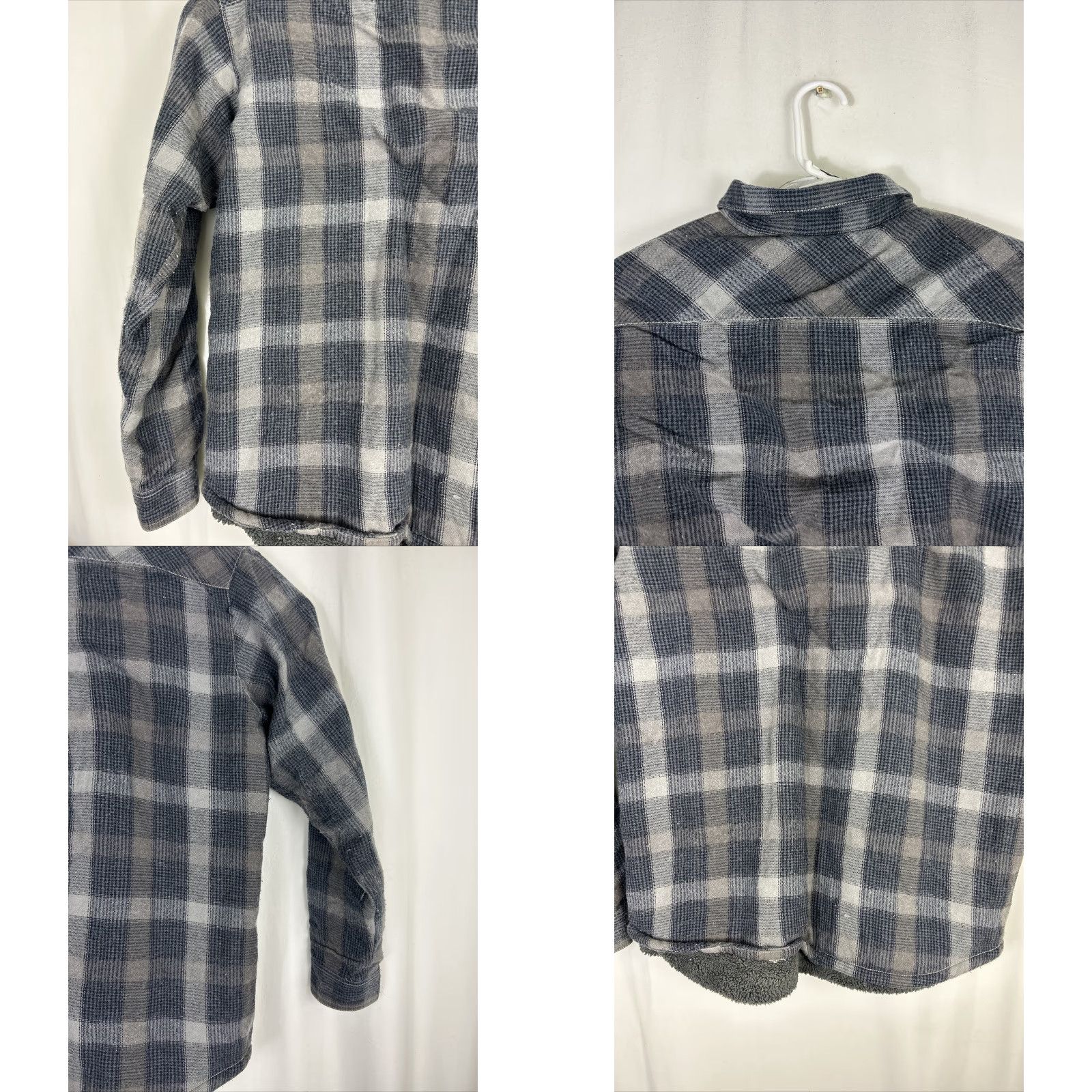 Vintage Columbia Shirt Mens Large Black Gray Plaid Flannel Button-Up Long Sleeve Size US L / EU 52-54 / 3 - 9 Thumbnail