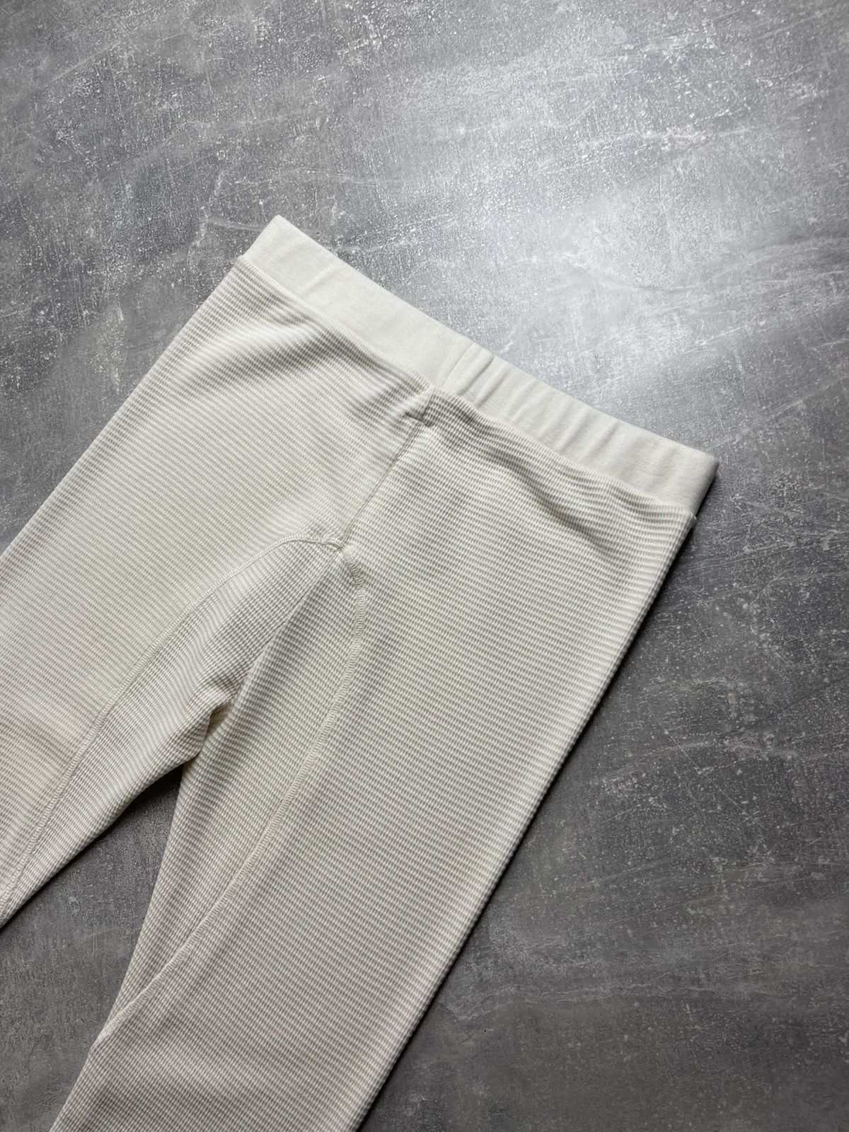 Off-White Off White Ribbed Cotton Thermal Long Johns Ivory Size L Size US 36 / EU 52 - 8 Thumbnail