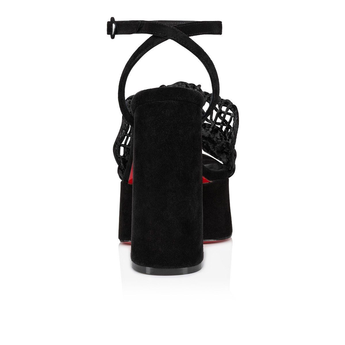 Christian Louboutin oc11z0325 Deia Frou Alta 130 Macrame in Black Size US 5 / IT 35 - 3 Thumbnail
