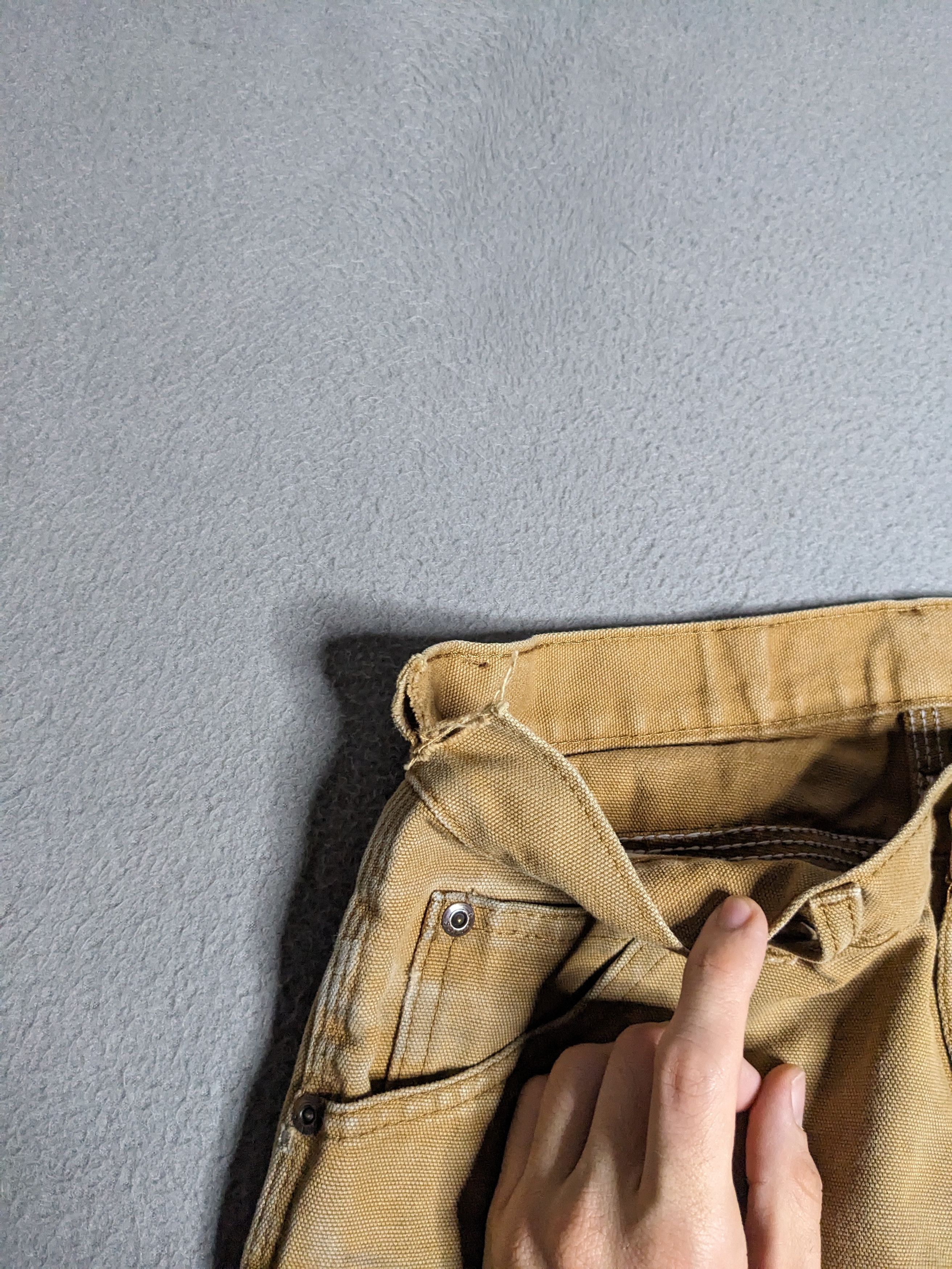 Dickies Dickies Carpenter Pants 30x30 Canvas Beige Distressed Faded Size US 30 / EU 46 - 10 Thumbnail