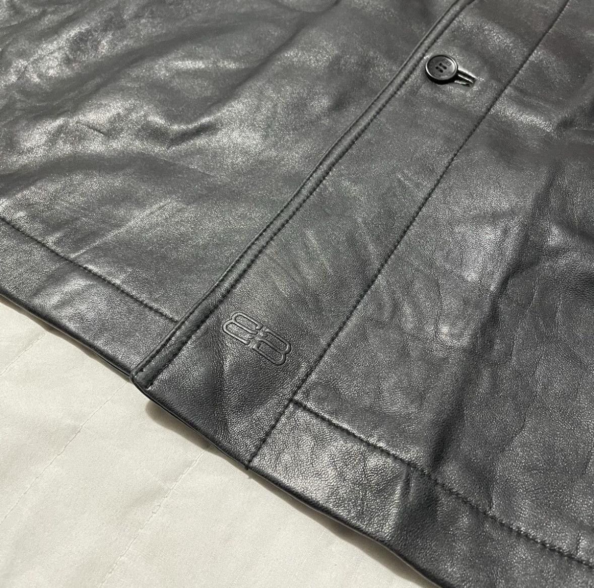 Balenciaga Balenciaga Leather Coat Size US L / EU 52-54 / 3 - 2 Thumbnail