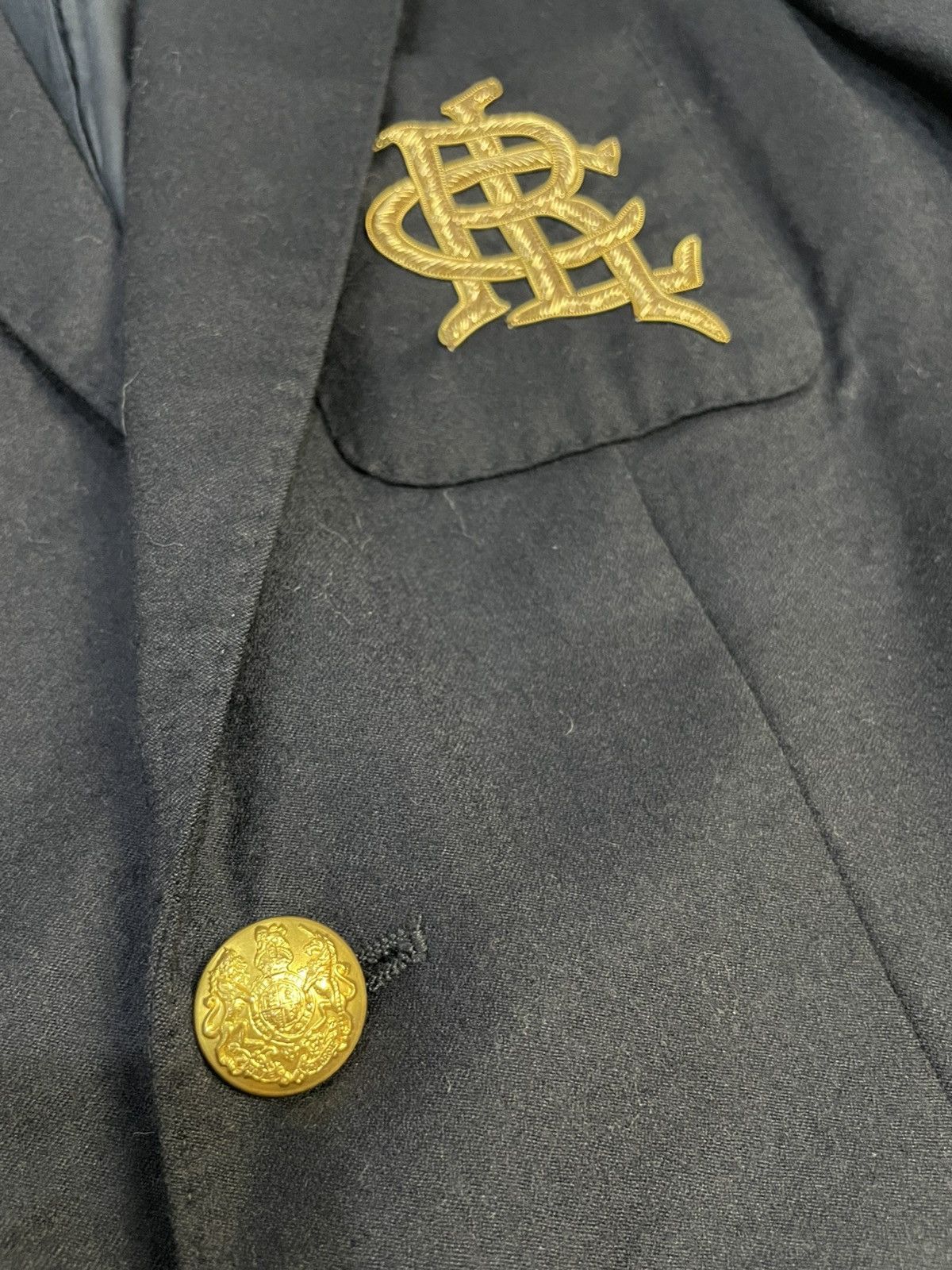 Ralph Lauren Ralph Lauren Gold Logo Blazzer Jacket Size S / US 4 / IT 40 - 6 Thumbnail