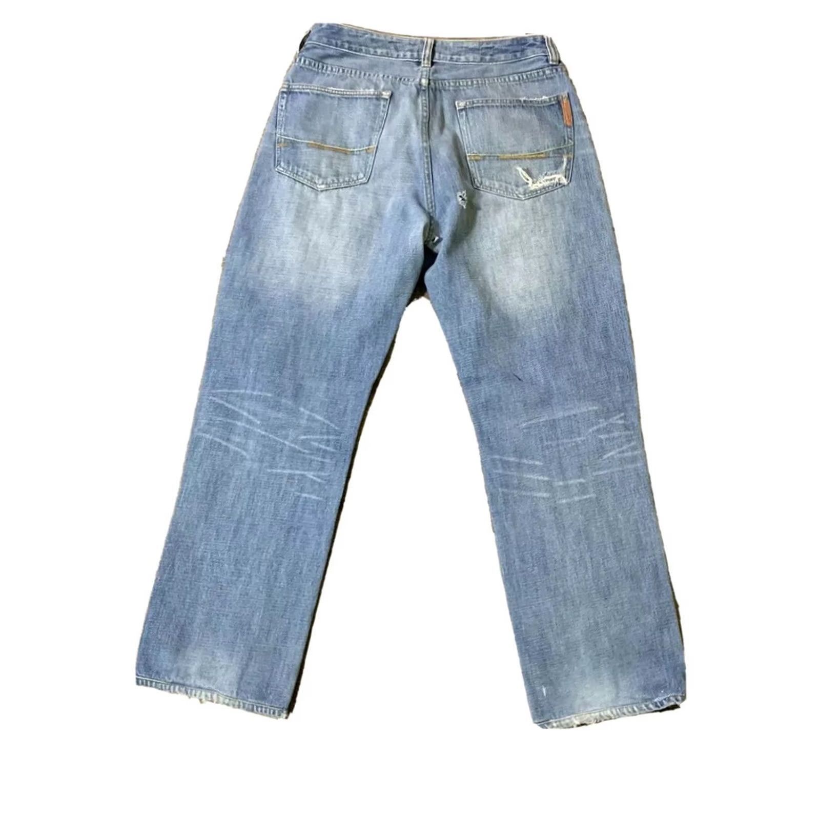 Vintage Erza Fitch Mens Distressed Jeans Size 32 X 30 Extra Large Size US 32 / EU 48 - 2 Thumbnail