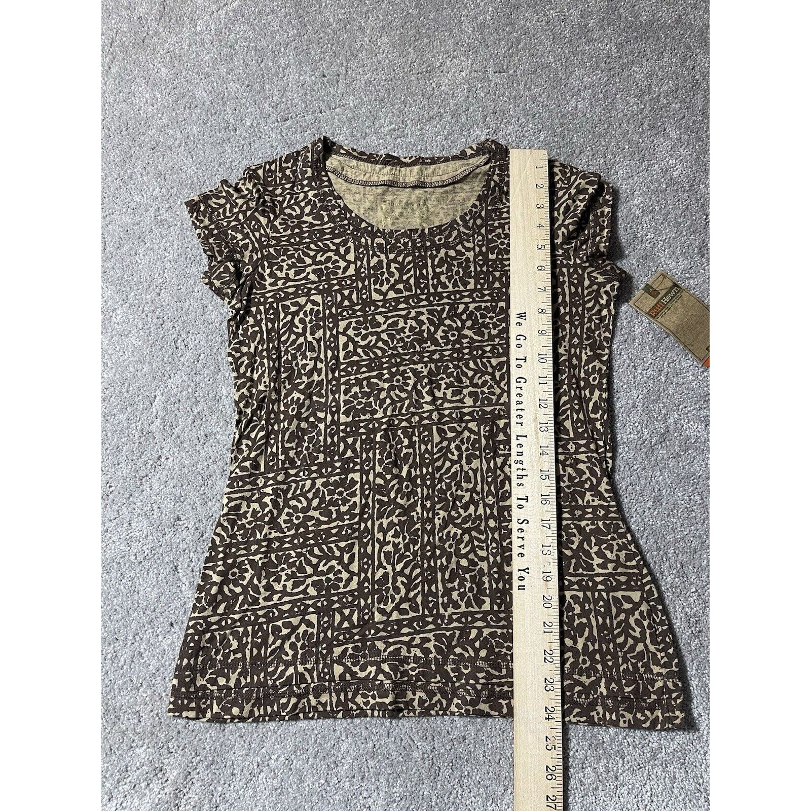 Other Ruff Hewn Y2K Top Women S Brown Fairy Grunge Boho Whimsigoth Size S / US 4 / IT 40 - 4 Thumbnail
