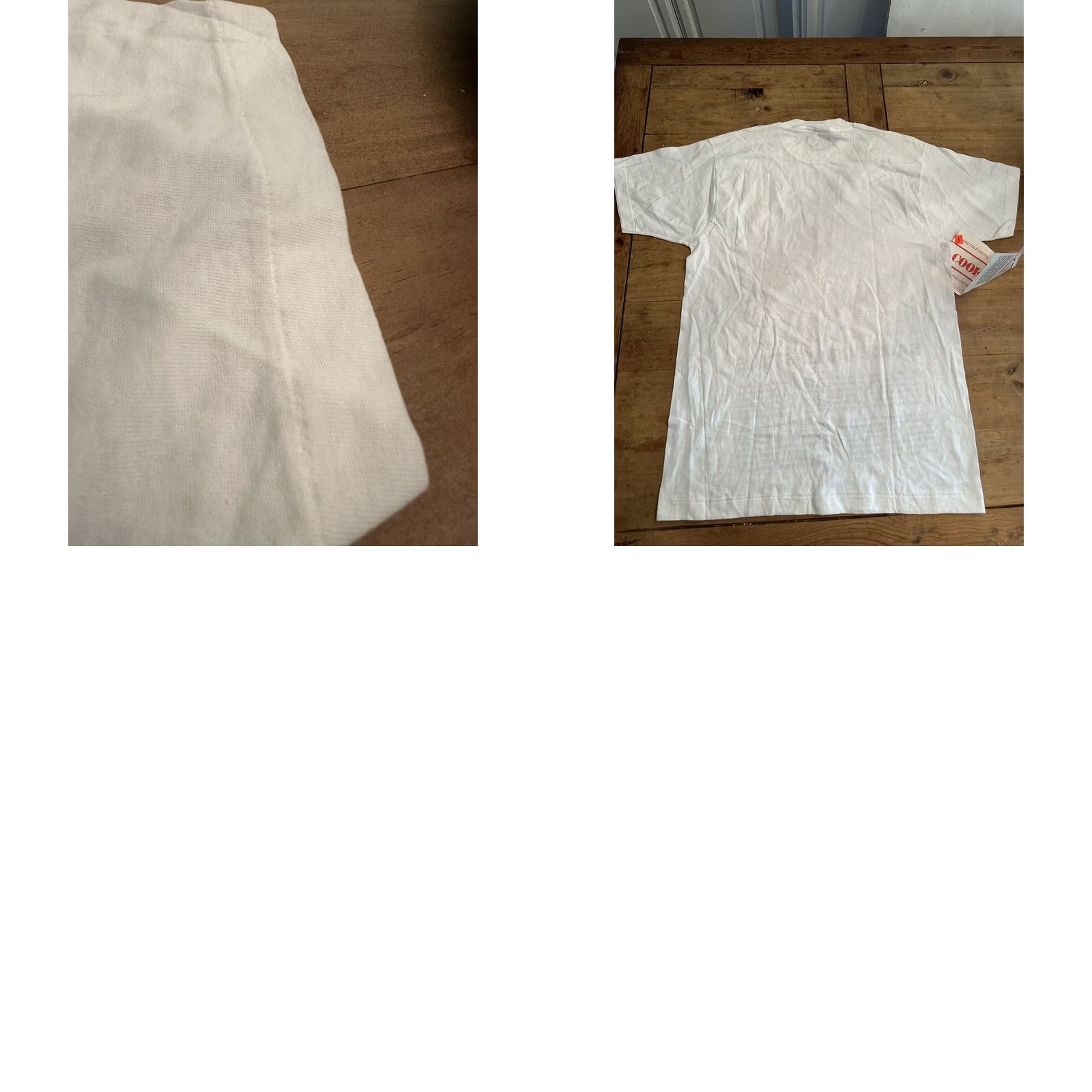 Vintage VINTAGE Cookwears T-Shirt XL White Cotton Blend Single Stitch Bar B Que Sauce Grill Style Farm Cows 1990s Mens Toys? Size US XL / EU 56 / 4 - 8 Thumbnail