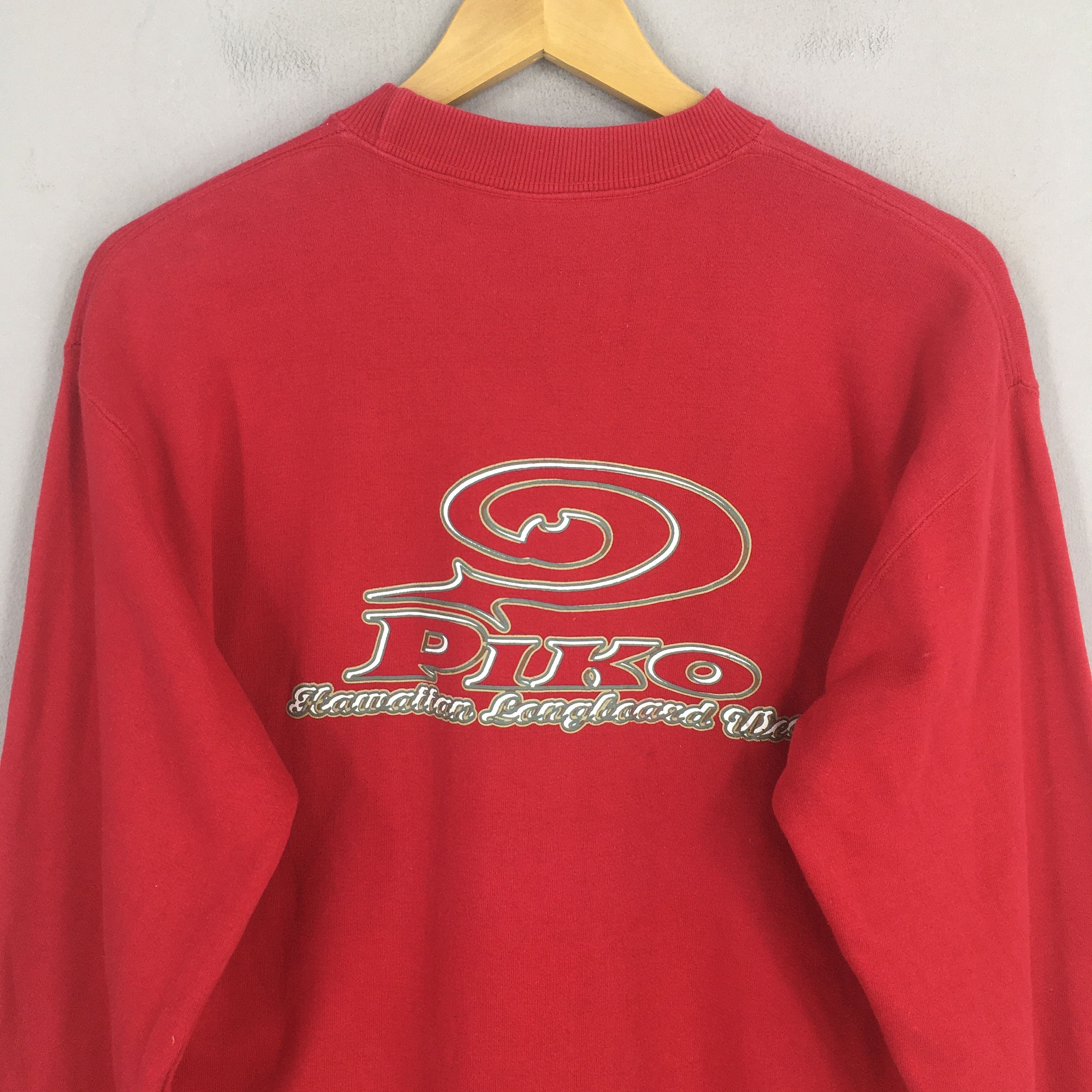 Vintage Vintage Piko Longboard Surfing Red Sweatshirt Medium Size US M / EU 48-50 / 2 - 2 Thumbnail