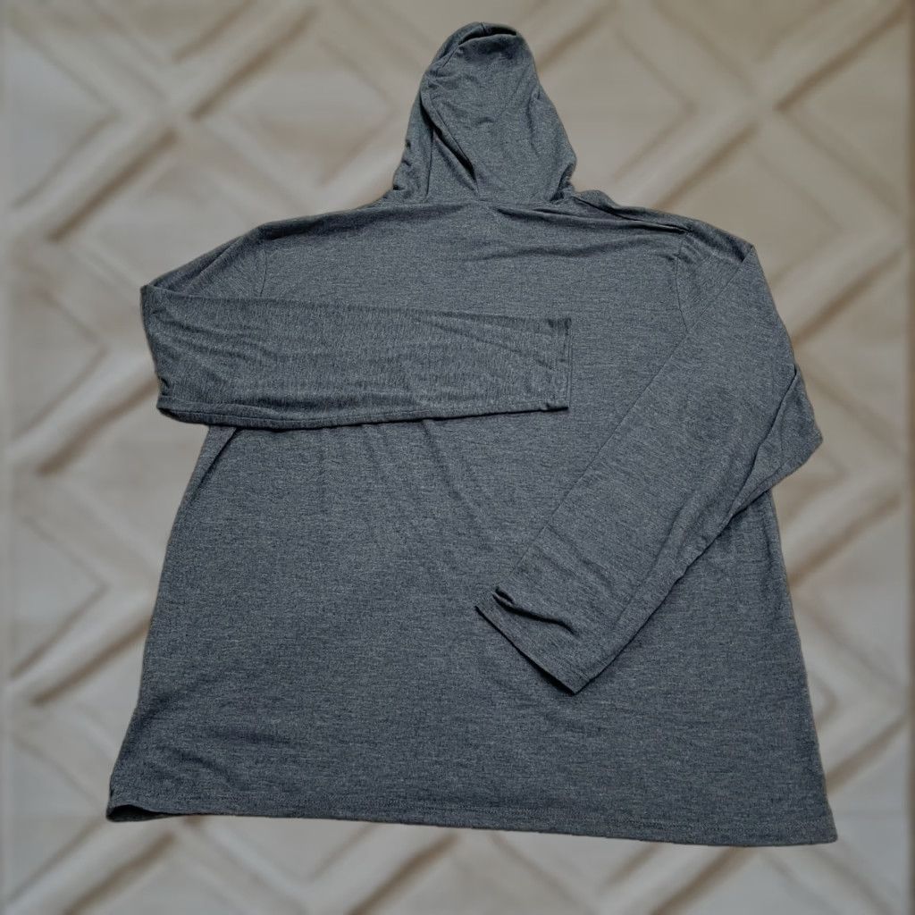 Vintage Thread Wave Hoodie Shirt Mens Large Gray Long Sleeve Pullover Outdoor Casual Top Size US L / EU 52-54 / 3 - 1 Thumbnail