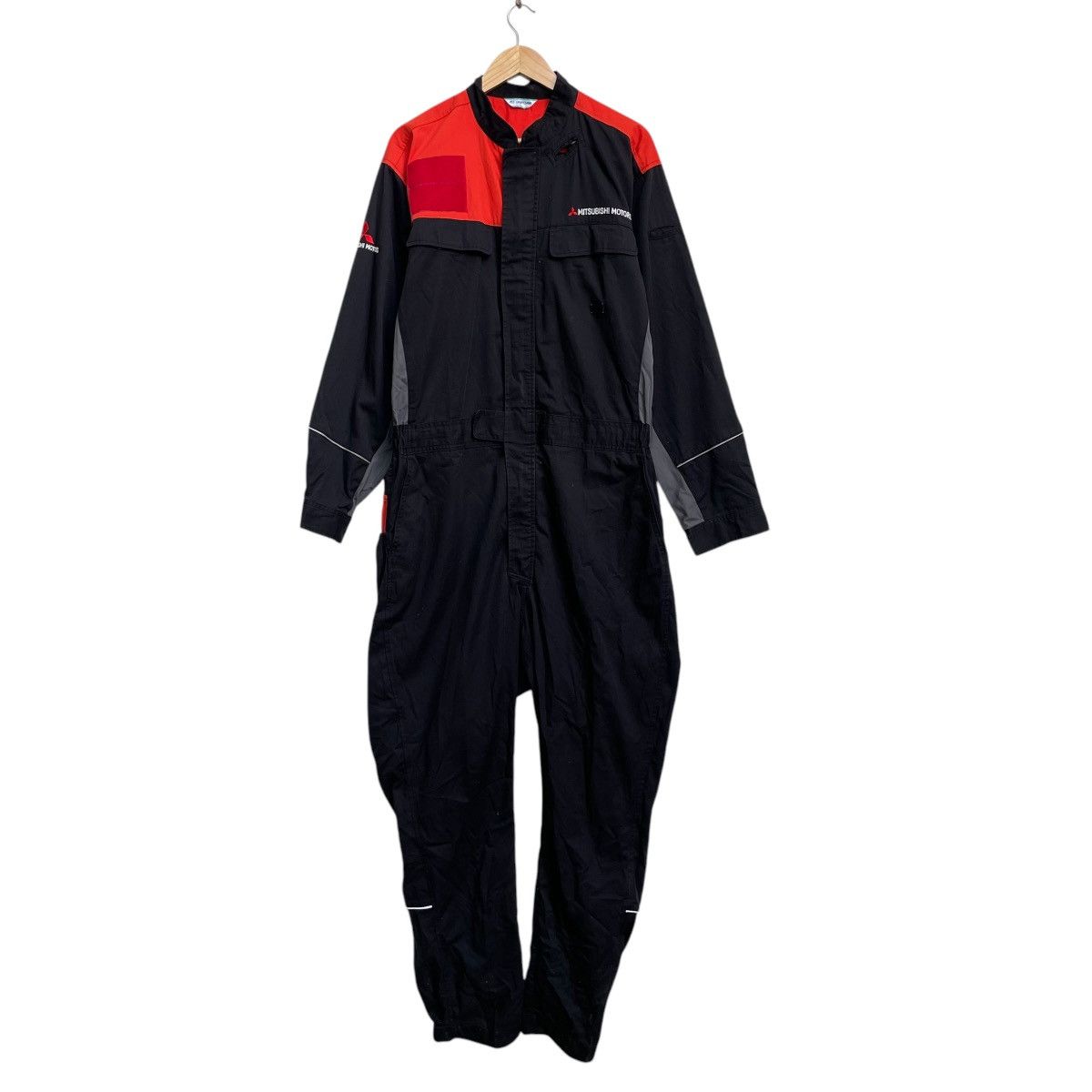 Vintage 💥Japanese Brand Mitsubishi Moto Coverall Workwear Size US 37 - 1 Thumbnail