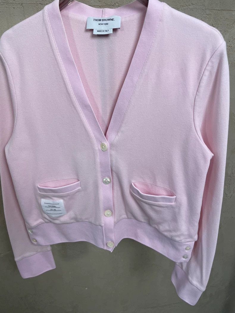 Thom Browne Thom Browne Cherry blossom pink back colorful stripe knitte Size M / US 6-8 / IT 42-44 - 3 Thumbnail