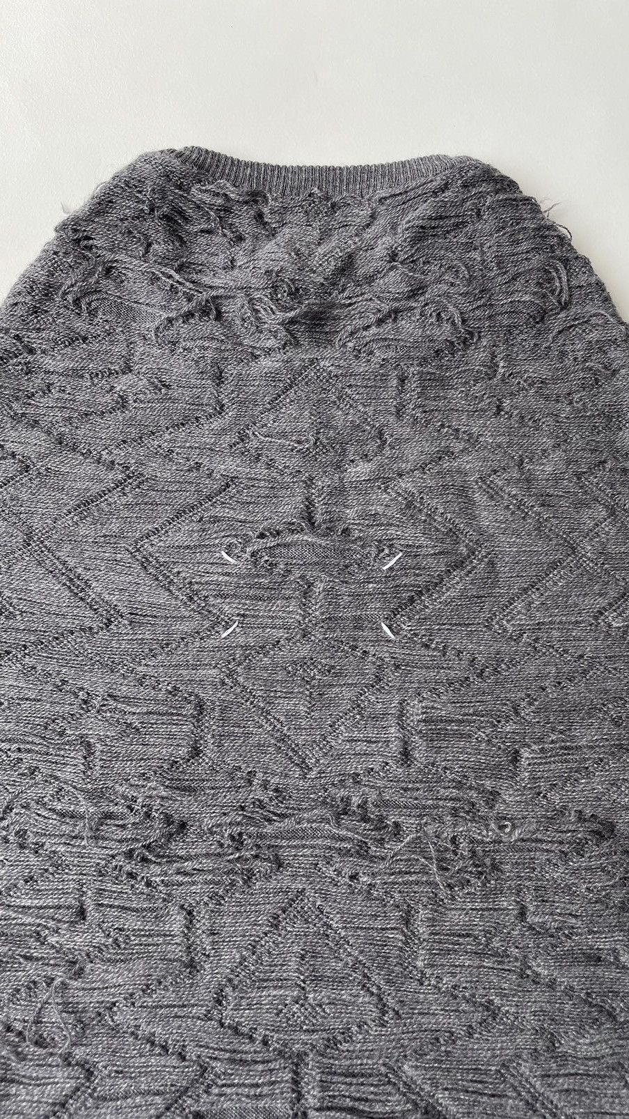 Maison Margiela A/W 10 ‘Destroyed Slouch Neck’ Knit Sweater Size M / US 6-8 / IT 42-44 - 14 Thumbnail