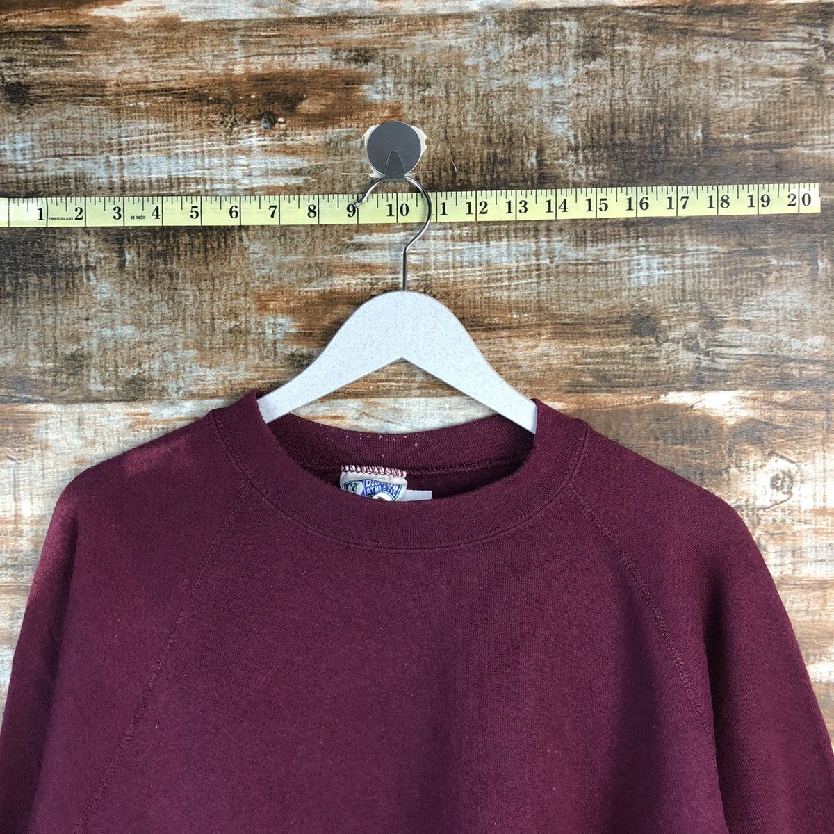 Japanese Brand × Vintage Discuss Athelitic Maroon Sweatshirt #A1915 Size US L / EU 52-54 / 3 - 4 Thumbnail