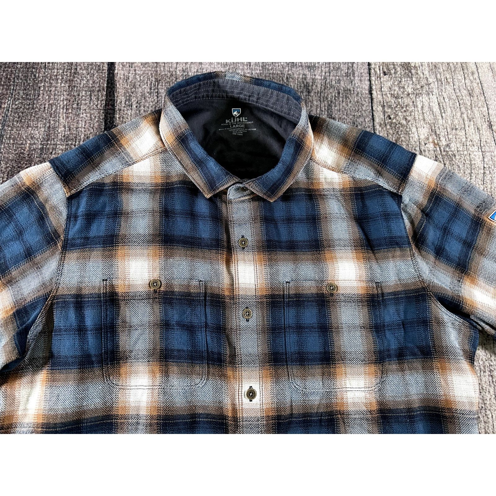 Kuhl Kuhl The Law Mens Plaid Flannel Shirt Lrg Long Sleeve Button Size US L / EU 52-54 / 3 - 2 Thumbnail