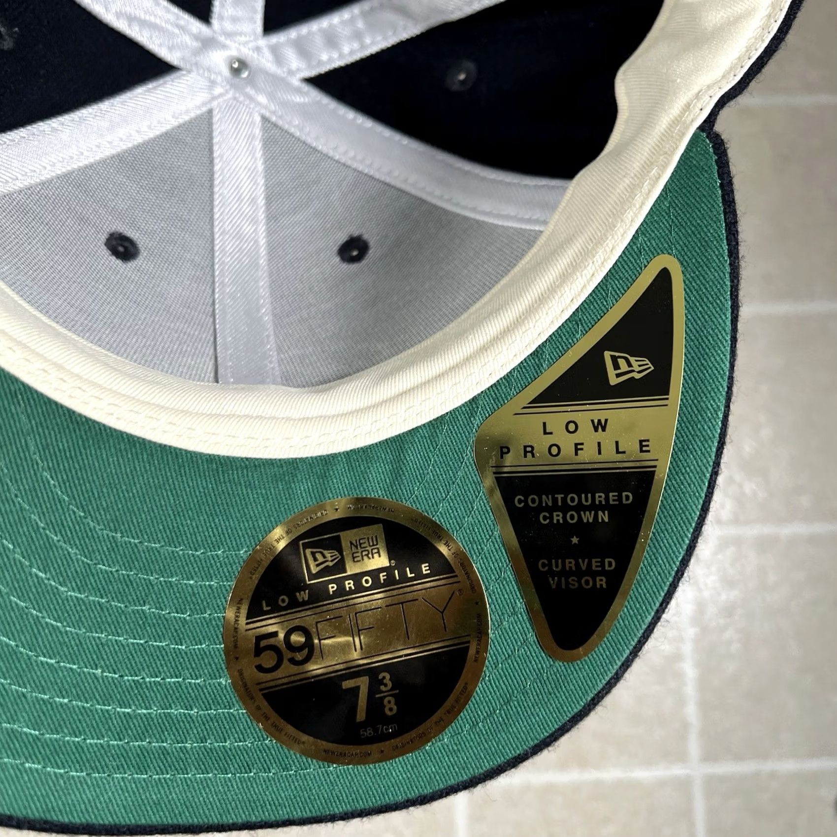 New Era NEW ERA 59FIFTY Hat Retro Wool Crown Size 7 3/8 Blue Men Baseball Cap 70th Anniversary Crown Wool Retro 7 3/8 Mens Size ONE SIZE - 6 Thumbnail