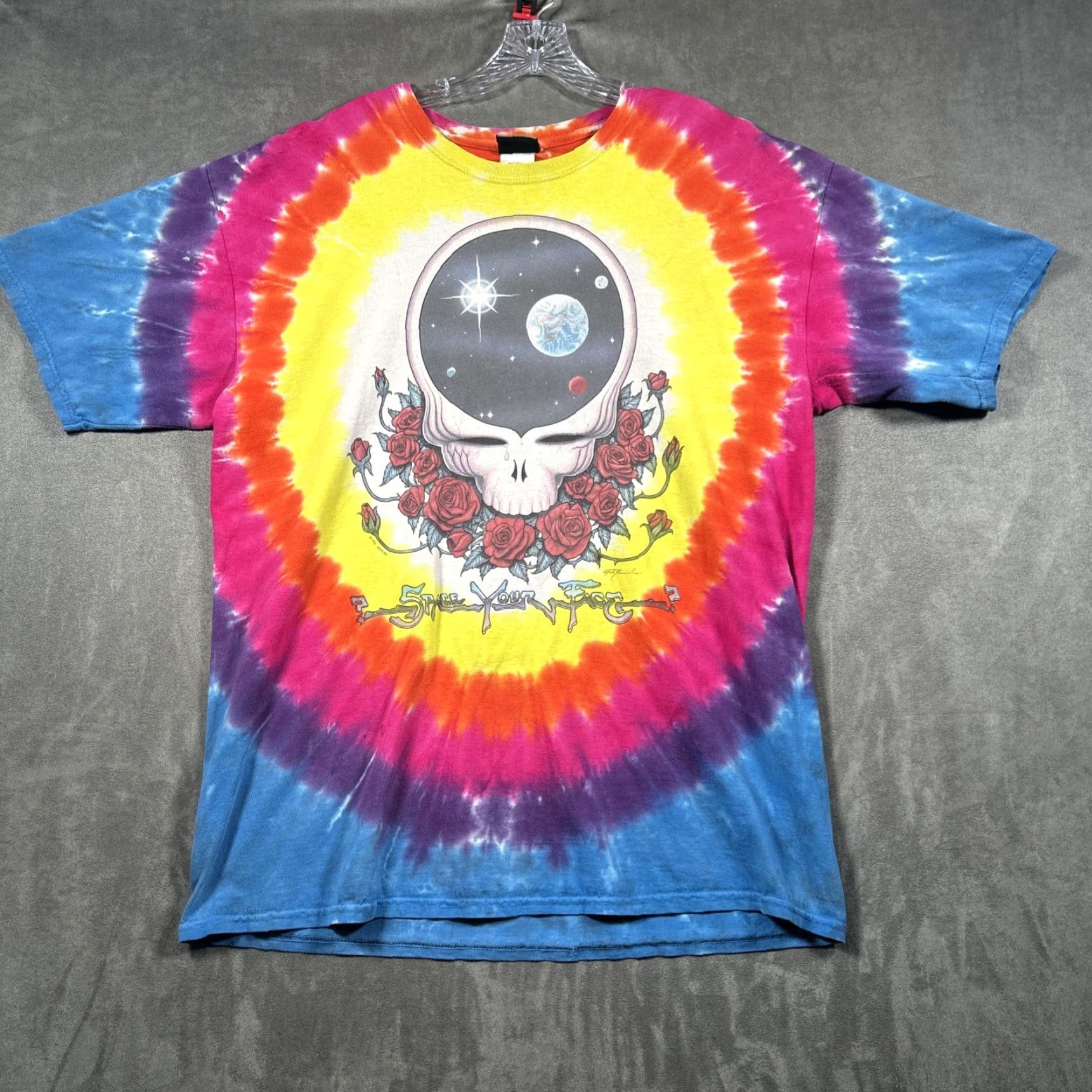 Liquid Blue VINTAGE Liquid Blue Grateful Dead Space Your Face Tie Dye T-Shirt XL 1990s Retro Shirt Mens Size US XL / EU 56 / 4 - 2 Thumbnail