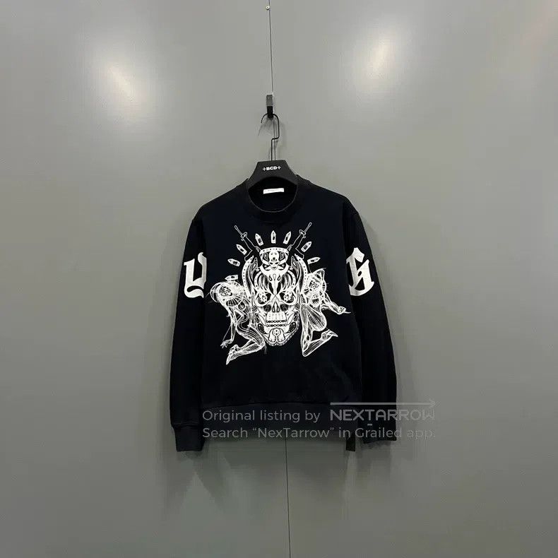Givenchy Givenchy Skull Tattoo Illustration Sweatshirt M Size US M / EU 48-50 / 2 - 1 Thumbnail