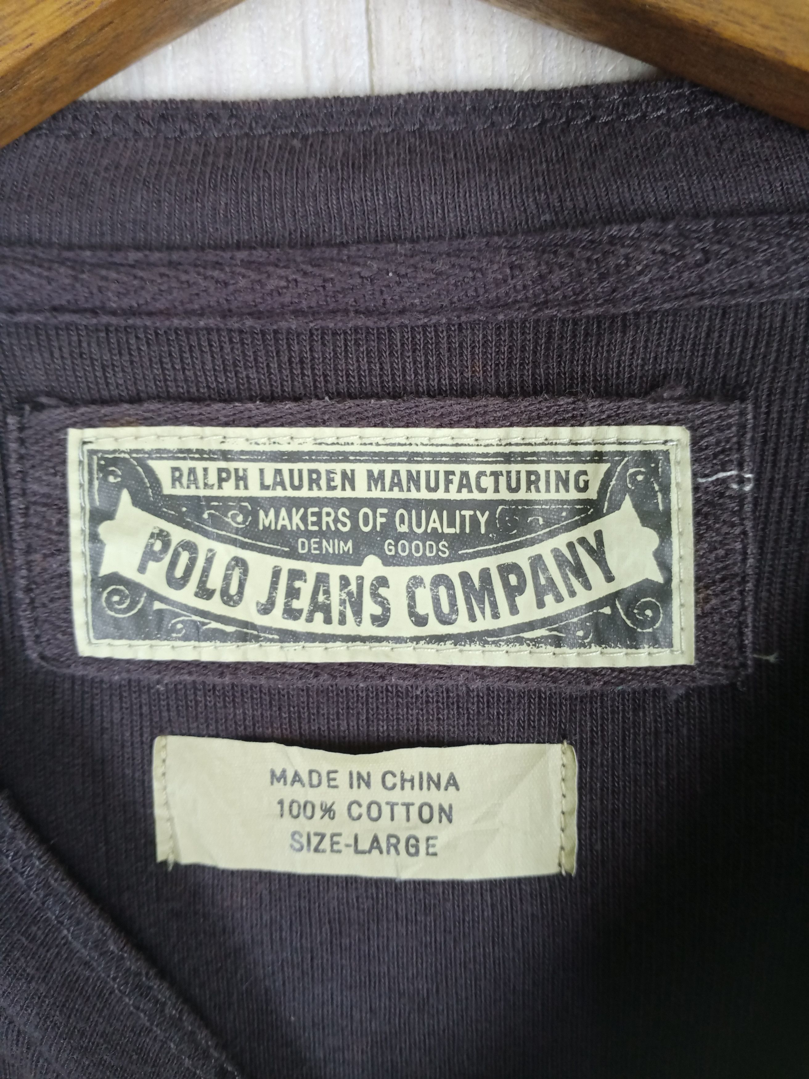 Polo Ralph Lauren Rare Vintage Polo Jeans Company Long Sleeve Tshirt Size US L / EU 52-54 / 3 - 5 Thumbnail