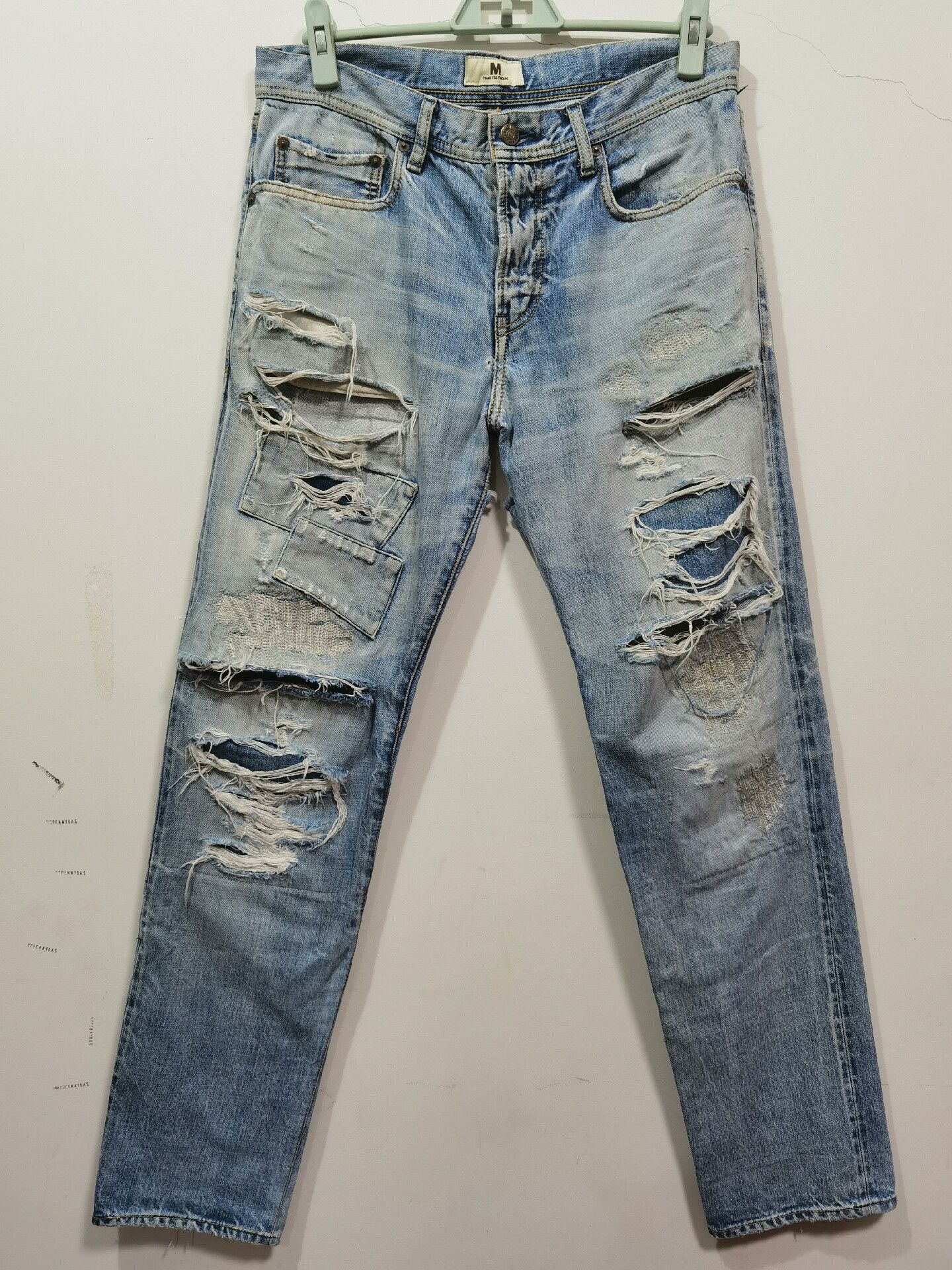 Momotaro Jeans japanese brand m distressed denim pants Size US 28 / EU 44 - 1 Thumbnail