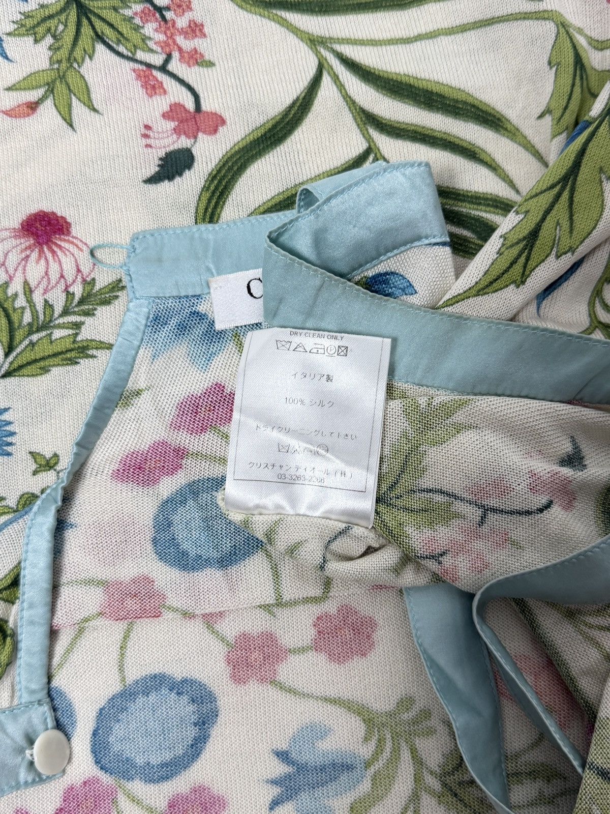 Dior Dior S/S2008 Floral Silk Flared Paneled Top Size M / US 6-8 / IT 42-44 - 10 Thumbnail