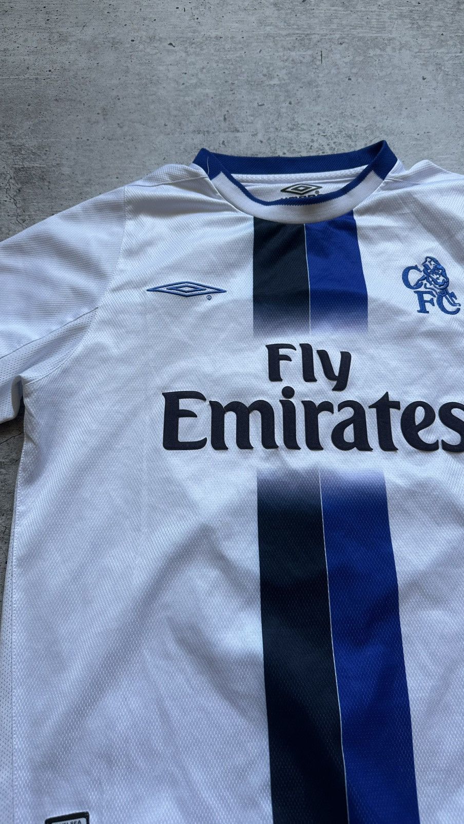 Umbro 2004/05 Umbro Chelsea FC Drogba Match Worn Vintage Jersey Size US L / EU 52-54 / 3 - 5 Thumbnail