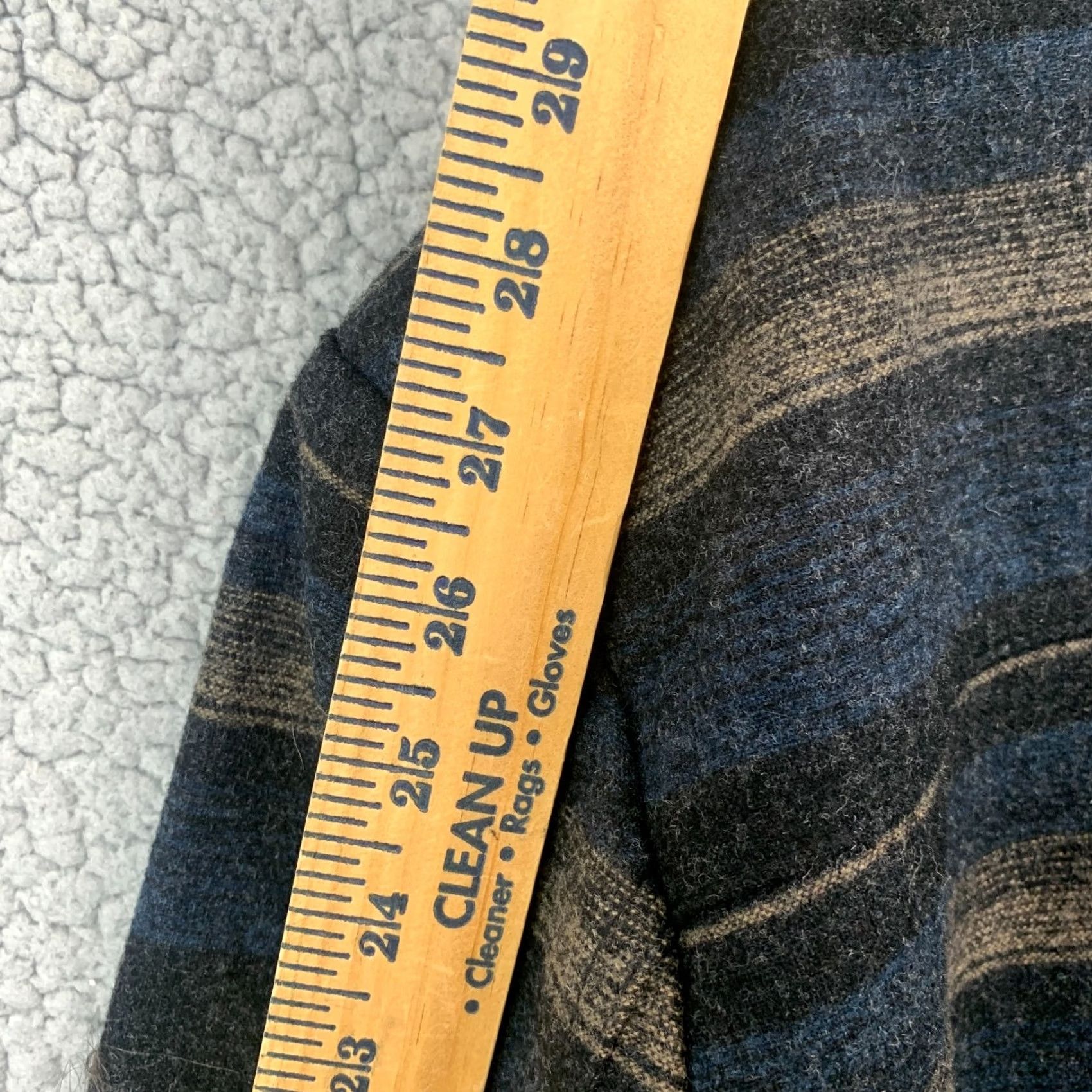 Pendleton Pendleton Jacket Men’s 2XL Blue Tan Gray Striped Wool Blend Insulated Zip Snap Size US XXL / EU 58 / 5 - 8 Thumbnail