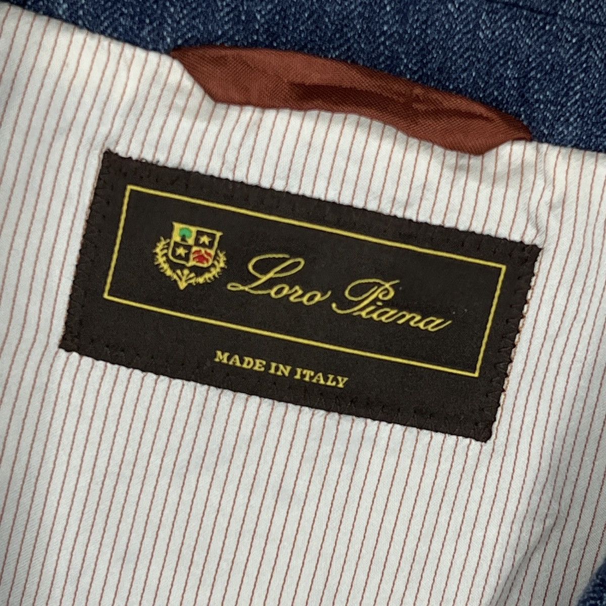 Loro Piana Men's Loro Piana Blazer 54IT 42US/UK Linen Silk Navy Blue Size 42R - 5 Thumbnail