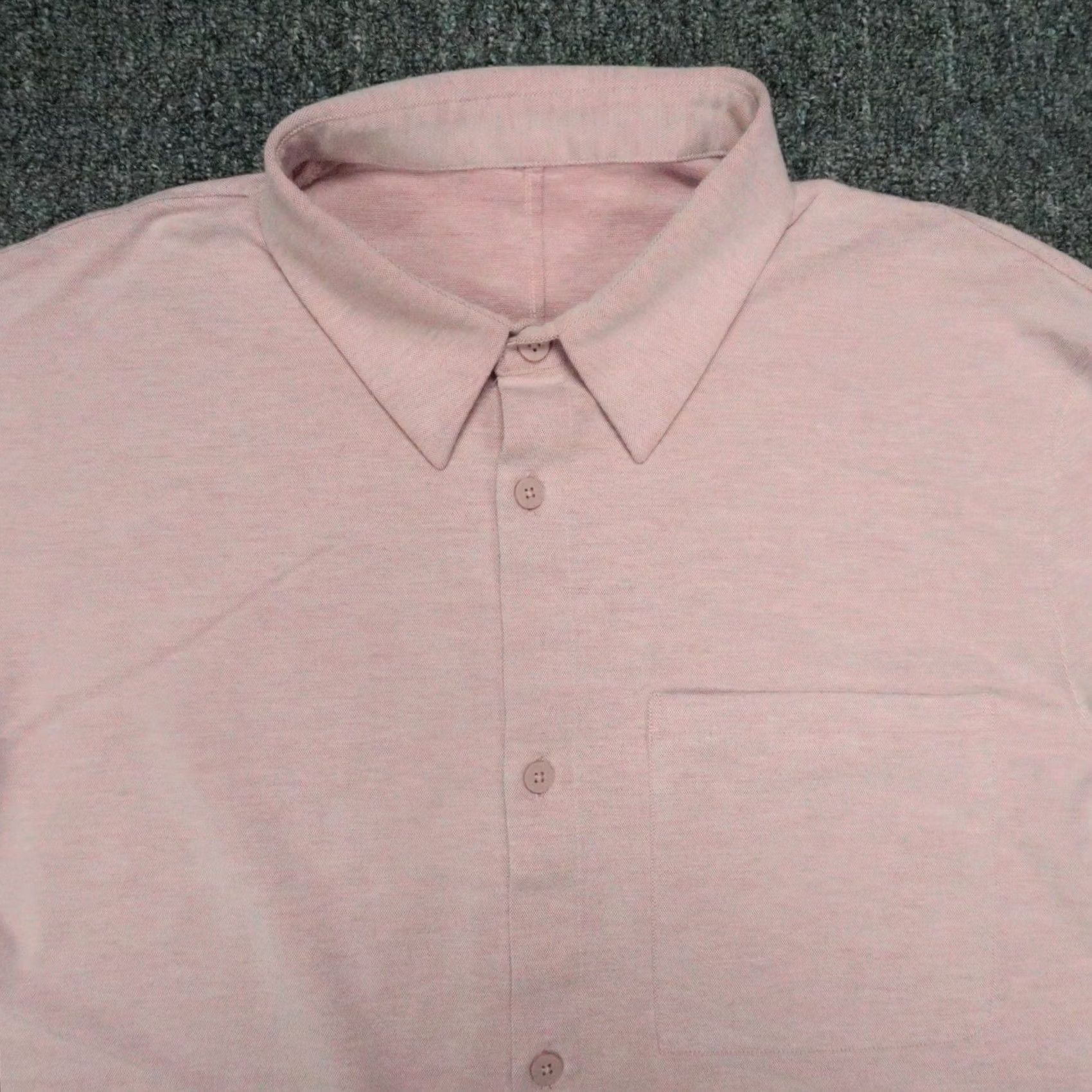 Lululemon Lululemon Shirt Mens L Pink Red Commission Performance Long Sleeve Button Up Casual Workwear Athletic Size US L / EU 52-54 / 3 - 2 Thumbnail